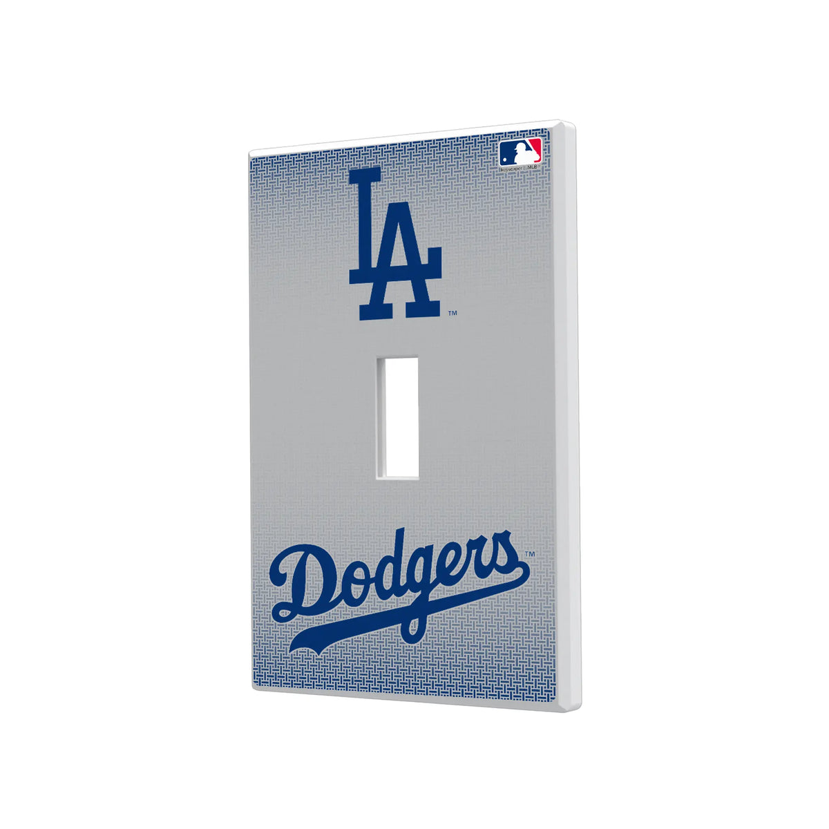LA Dodgers Linen Hidden-Screw Light Switch Plate#Style_Single Toggle