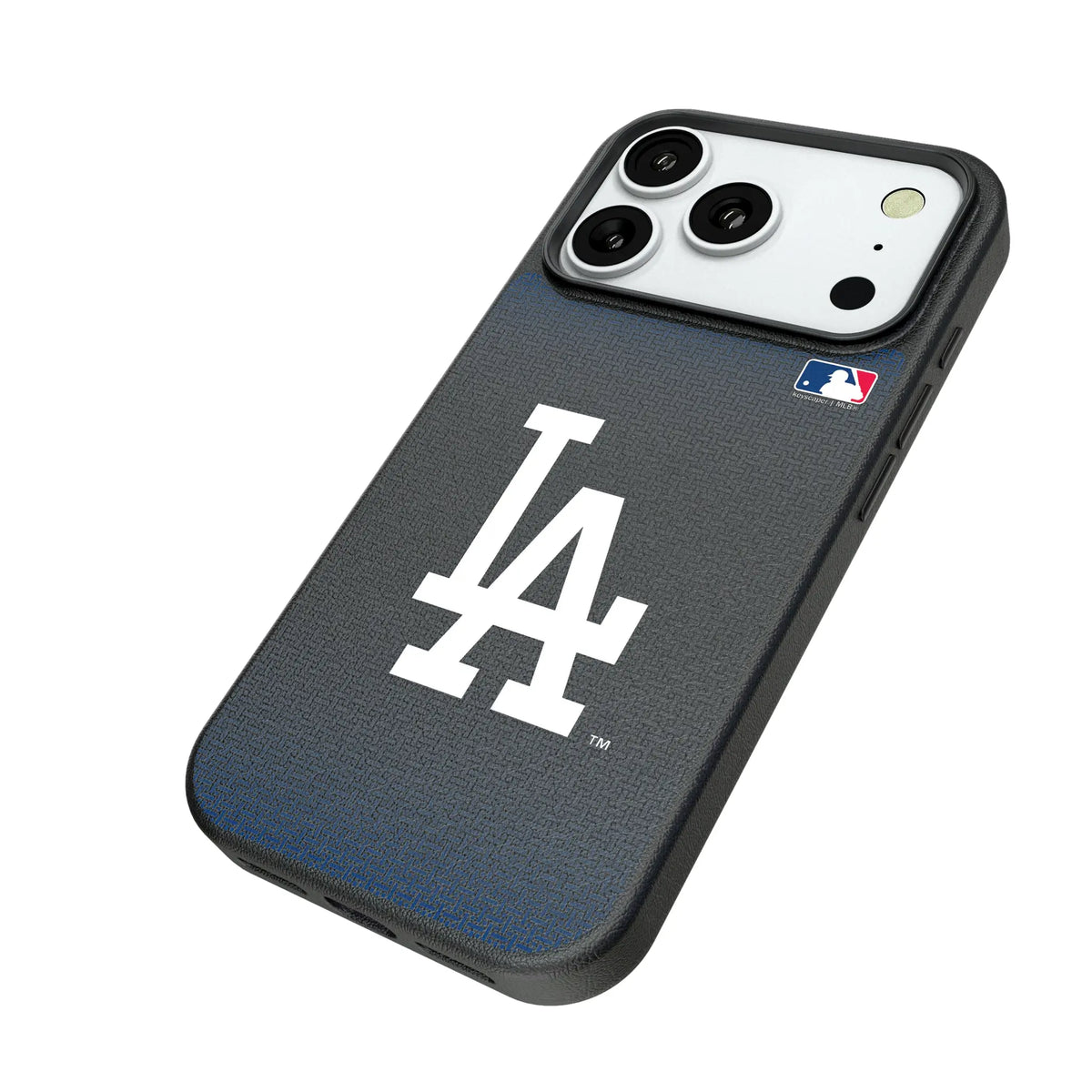 LA Dodgers Linen iPhone MagSafe Compatible Phone Case for Apple iPhone - Isometric View#Device_iPhone 18 Pro