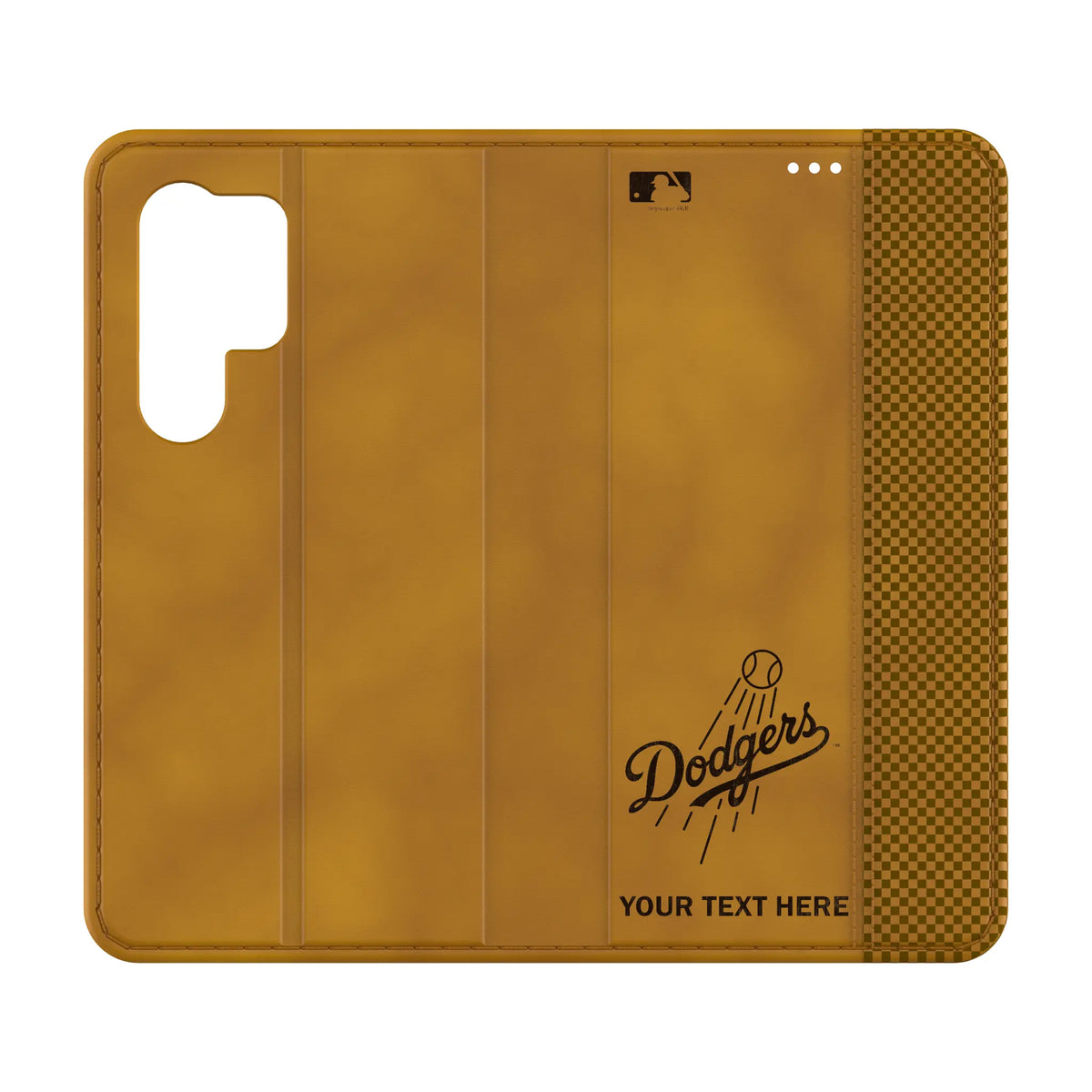 LA Dodgers Personalized Burn Galaxy Folio Phone Case for Samsung Galaxy