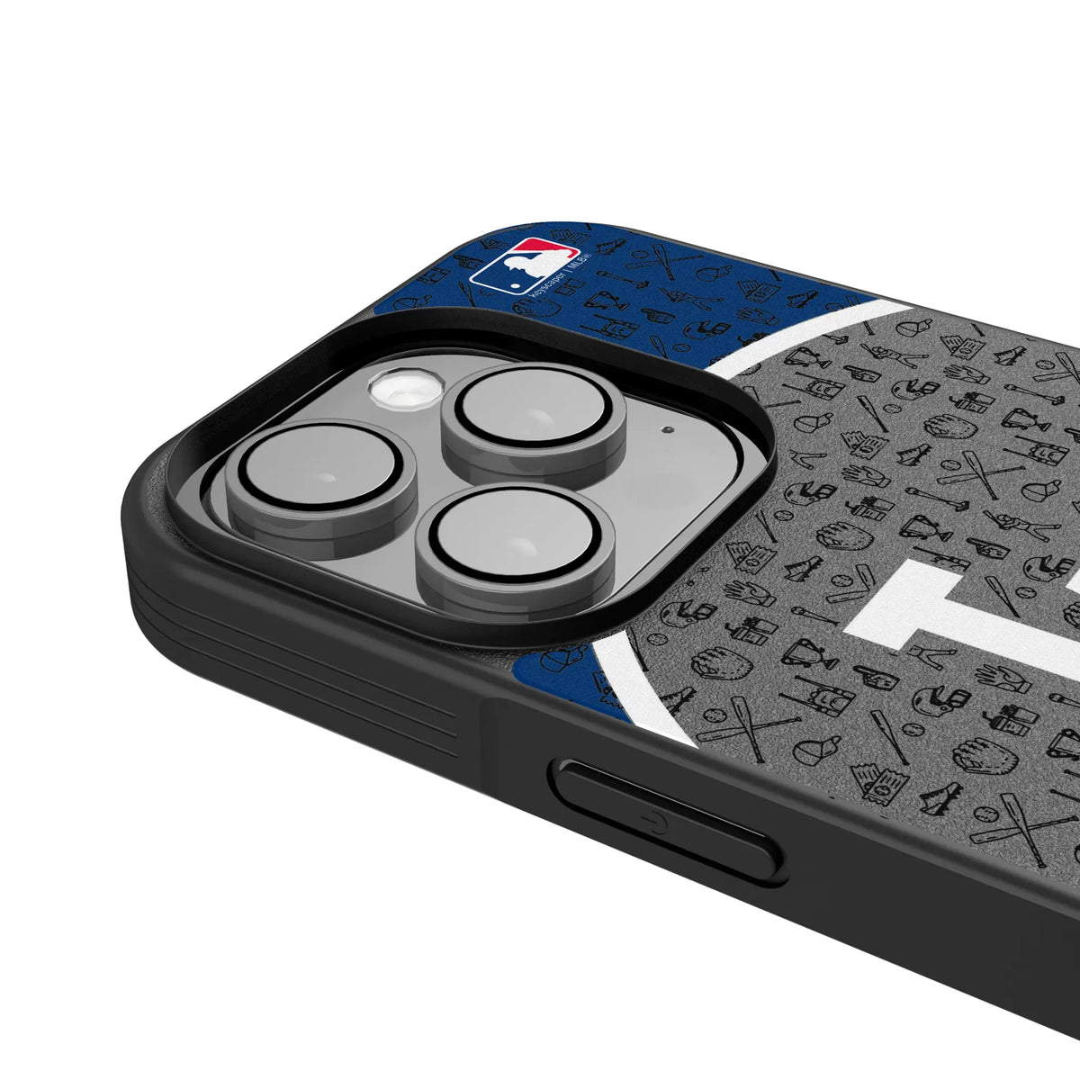 LA Dodgers Personalized Circle iPhone Bump Phone Case for Apple iPhone - Detail