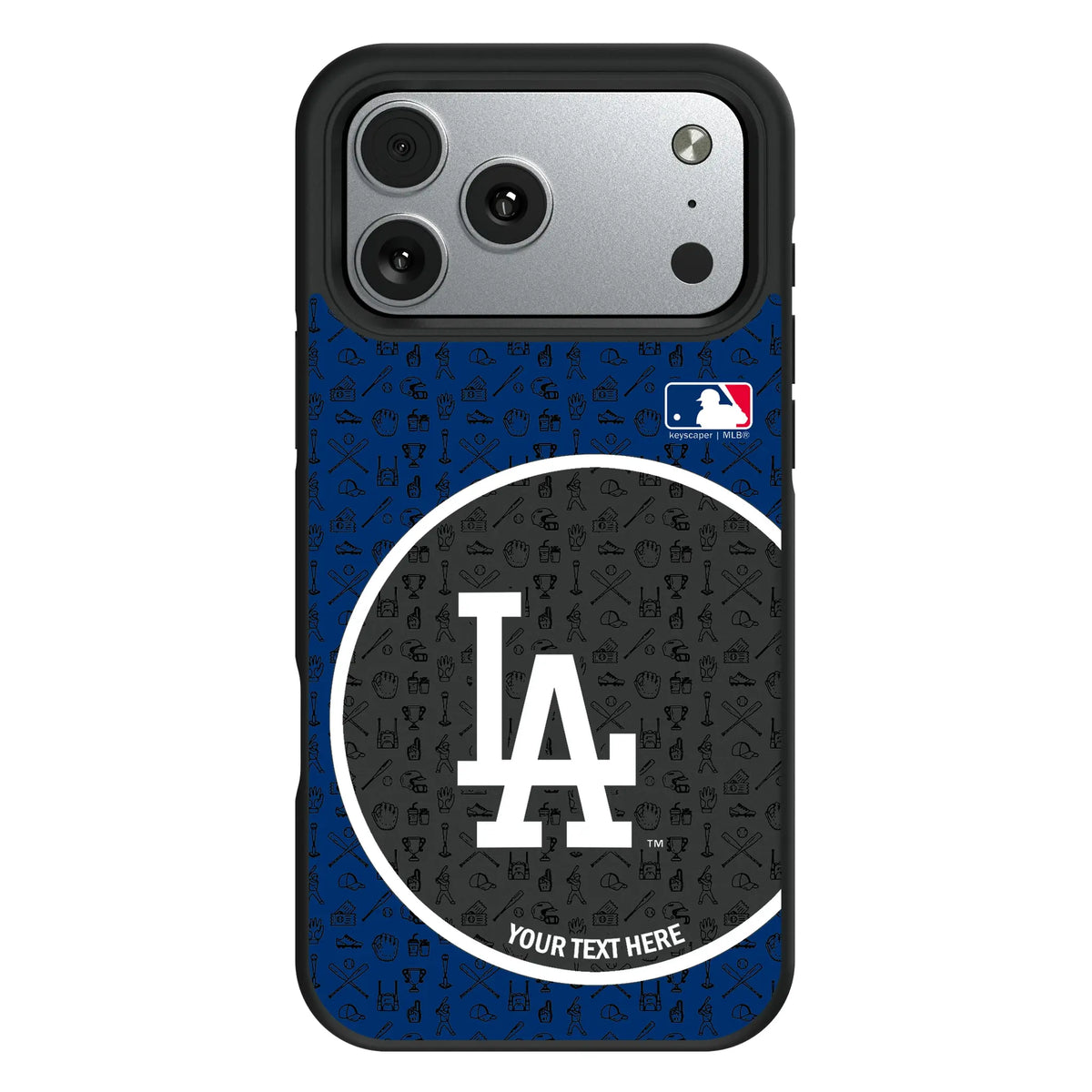 LA Dodgers Personalized Circle iPhone Bump Phone Case for Apple iPhone#Device_iPhone 17 Pro Max