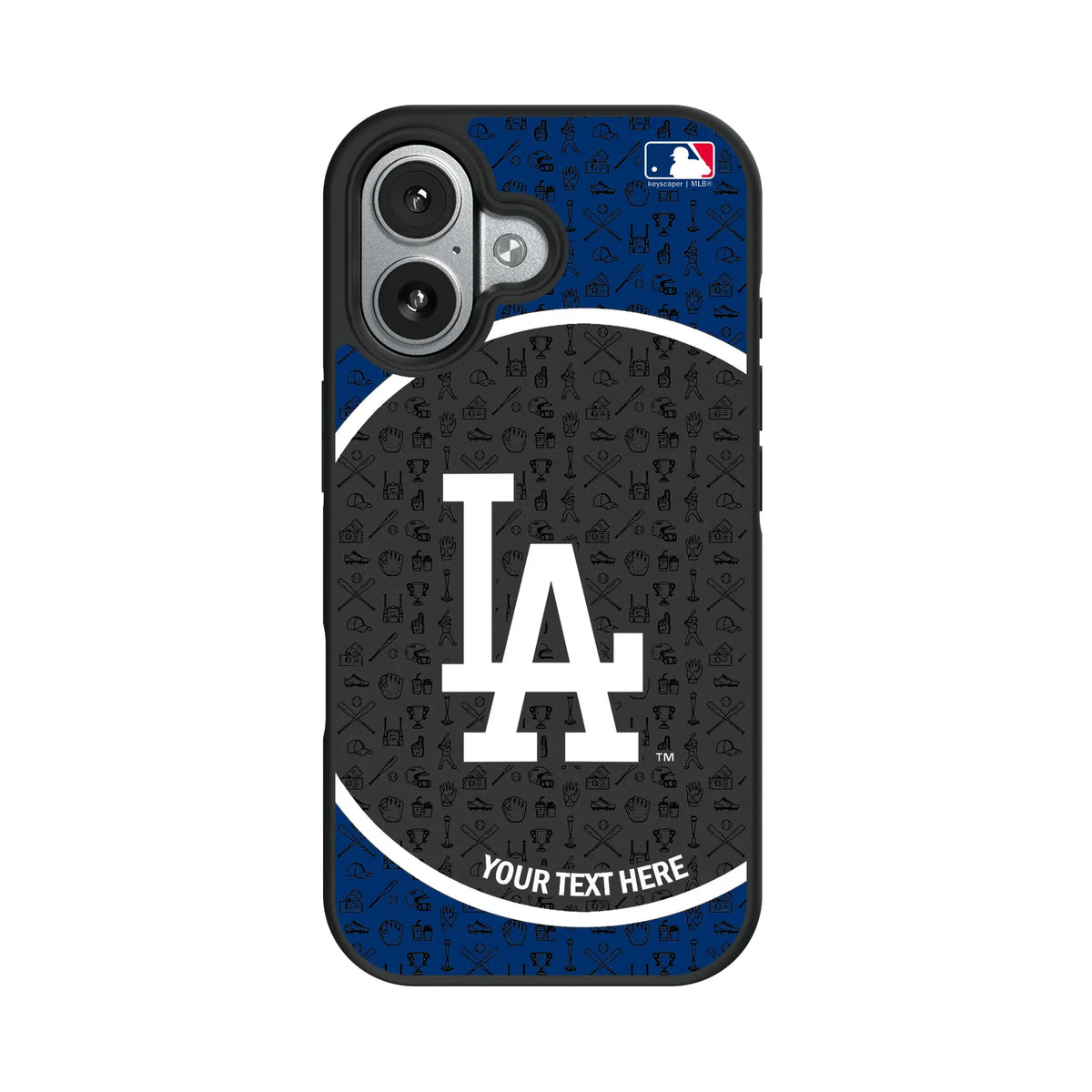 LA Dodgers Personalized Circle iPhone Bump Phone Case for Apple iPhone#Device_iPhone 17