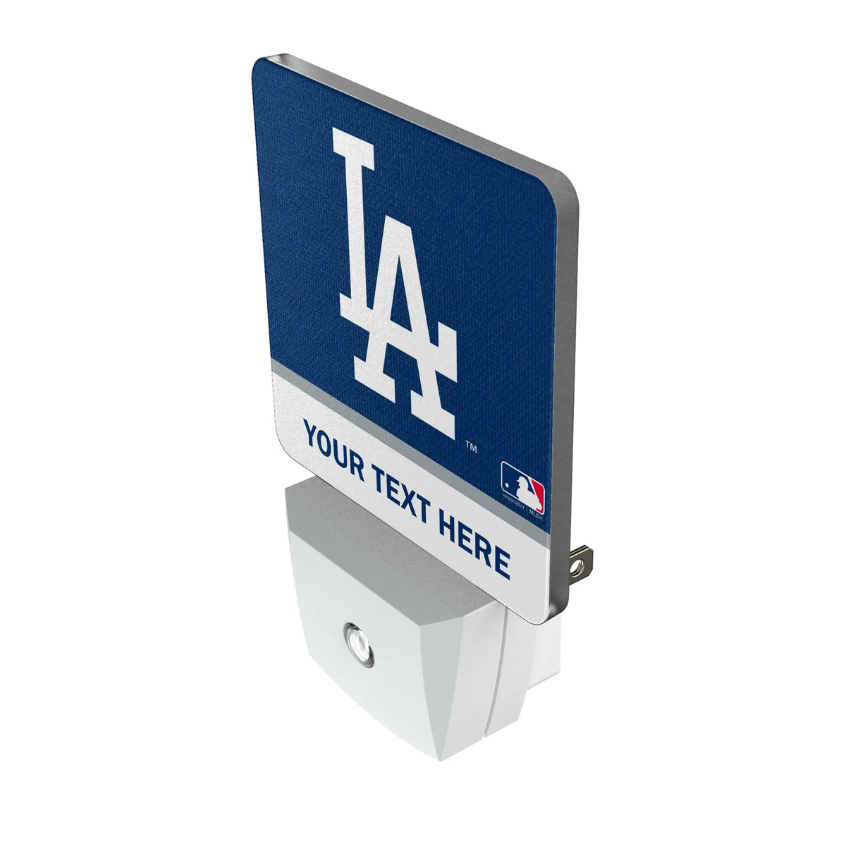 LA Dodgers Personalized Endzone Solid Night Light 2-Pack - Isometric View