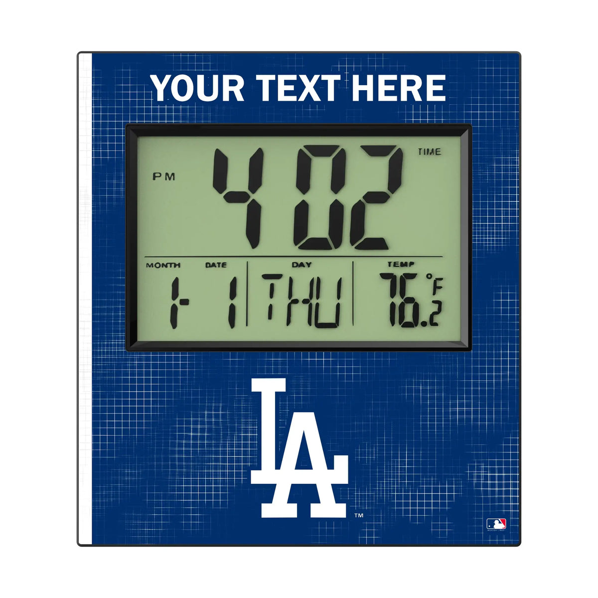 LA Dodgers Personalized Hatch Wall Clock