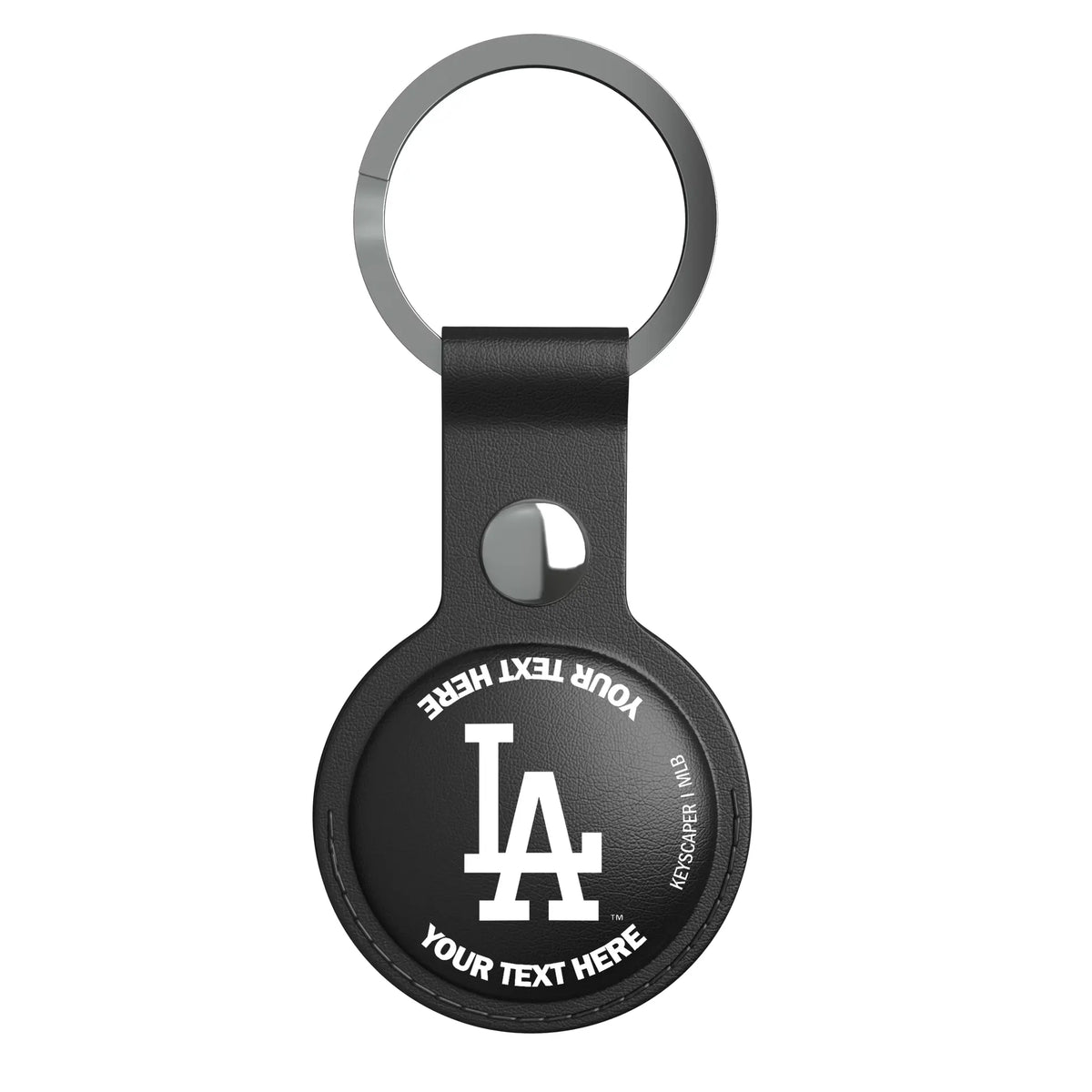 LA Dodgers Personalized Insignia AirTag Black Airtag Holder