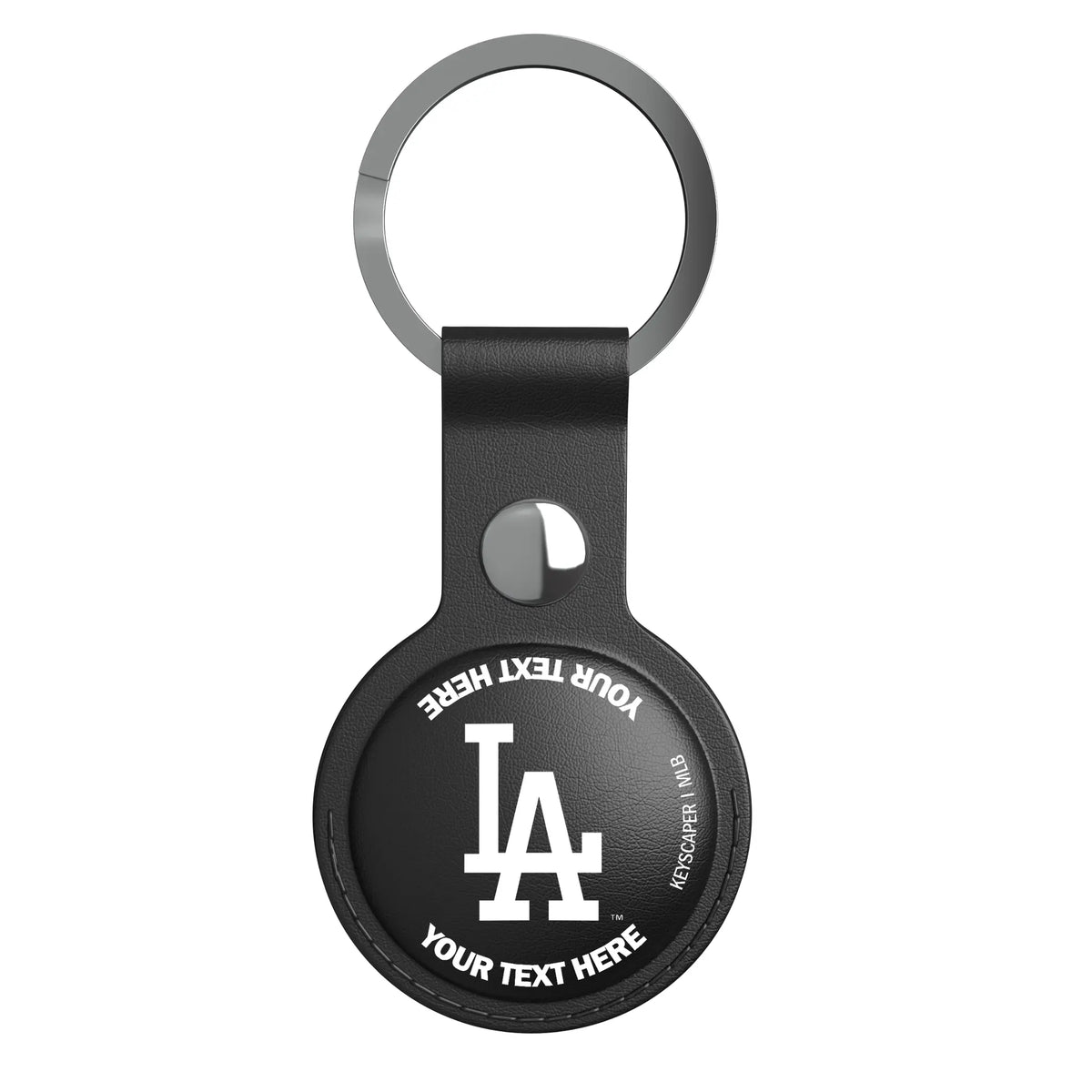 LA Dodgers Personalized Insignia AirTag Black Airtag Holder