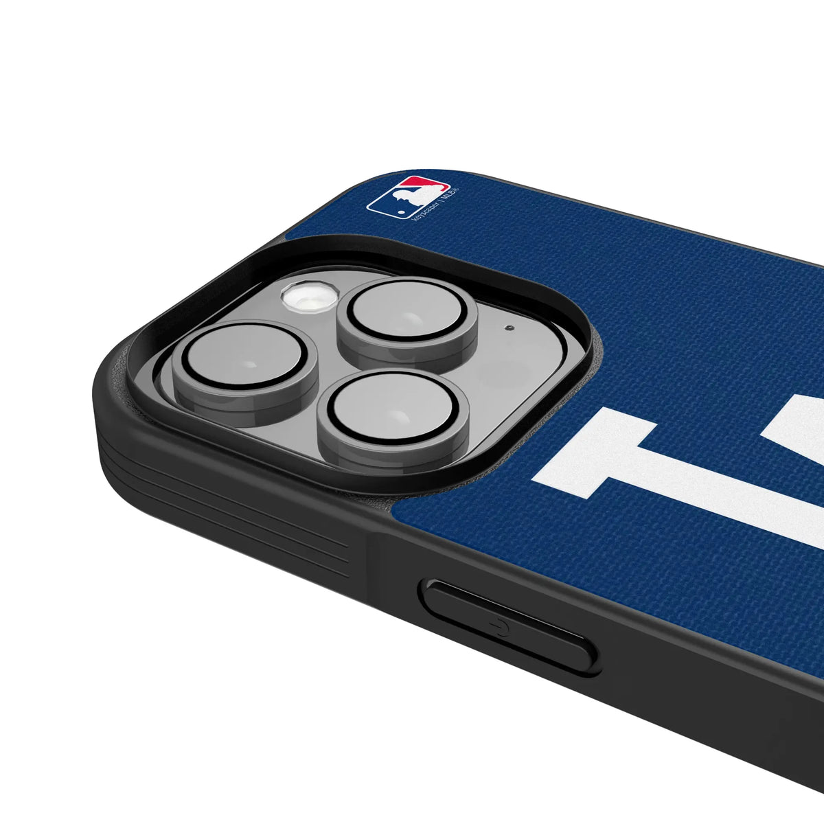 LA Dodgers Personalized Stripe iPhone Bump Phone Case for Apple iPhone - Detail