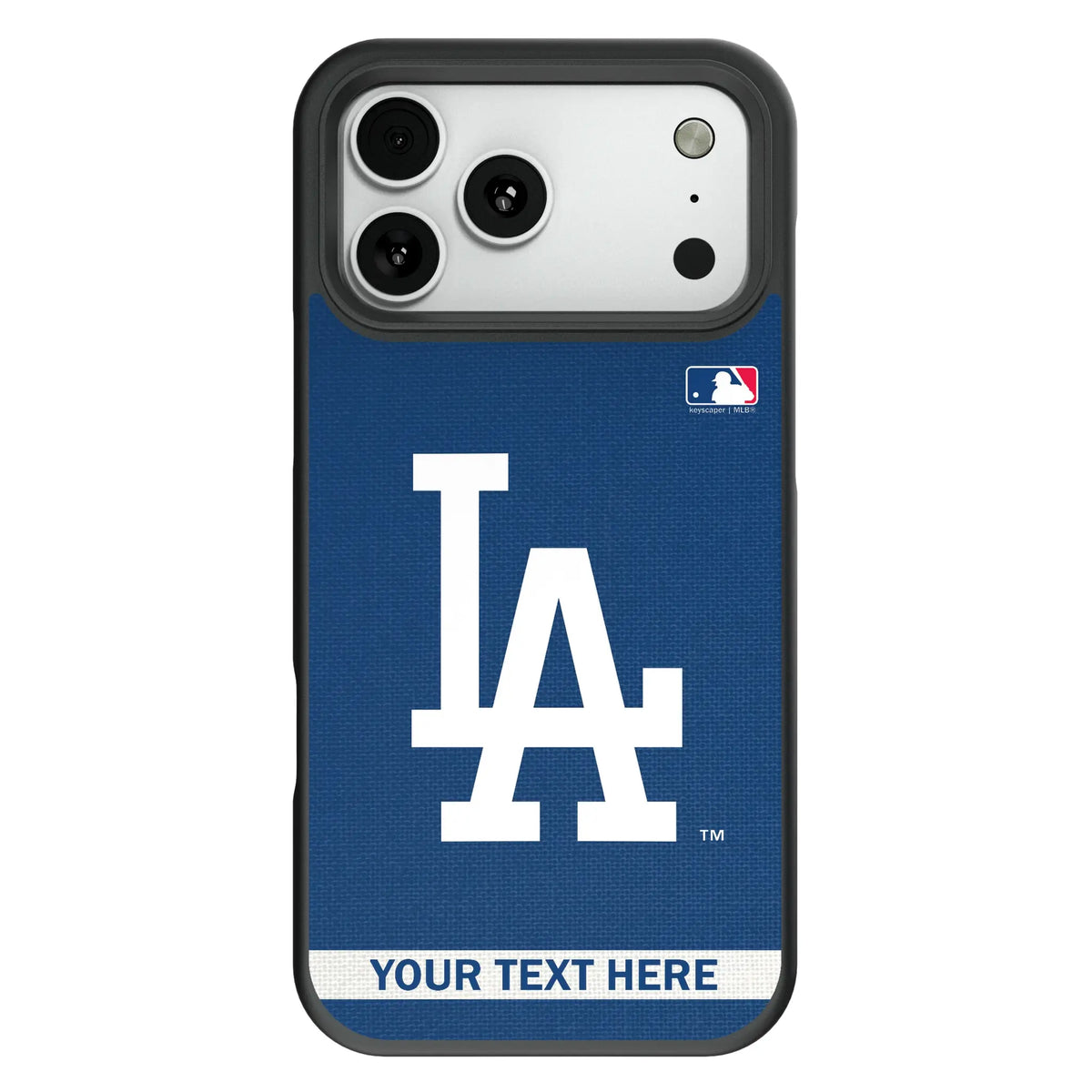 LA Dodgers Personalized Stripe Bump Phone Case for Apple iPhone