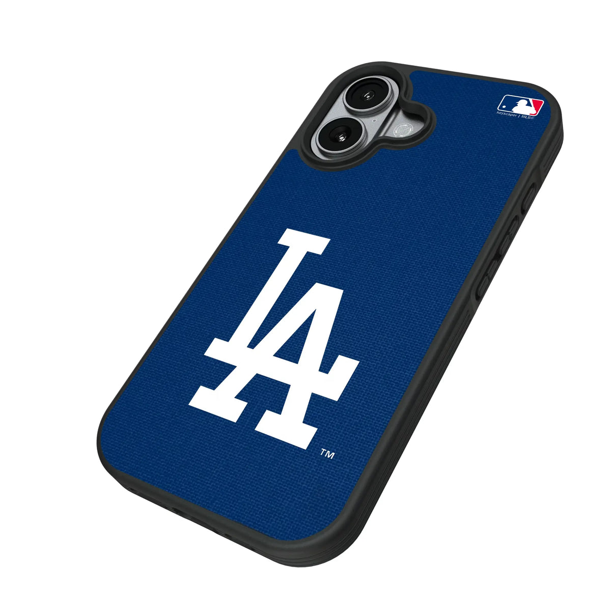 LA Dodgers Solid iPhone Bump Phone Case for Apple iPhone - Isometric View#Device_iPhone 17