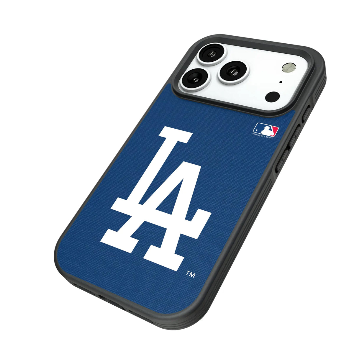 LA Dodgers Solid iPhone Bump Phone Case for Apple iPhone - Isometric View#Device_iPhone 18 Pro