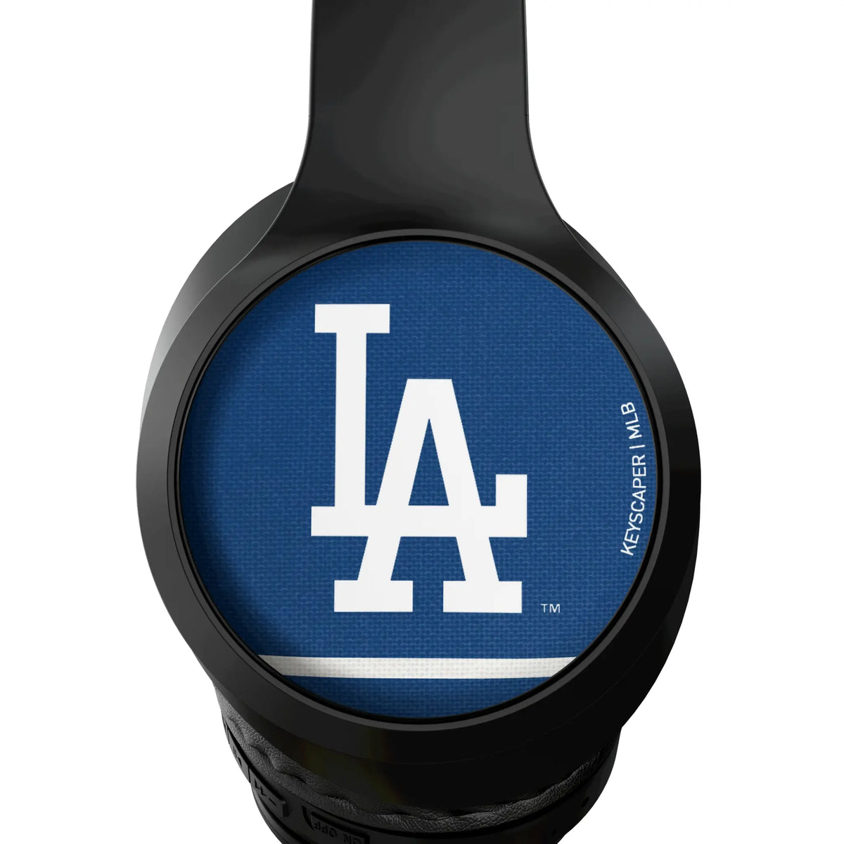 LA Dodgers Stripe Wireless Over-Ear Headphones With Case - Detail