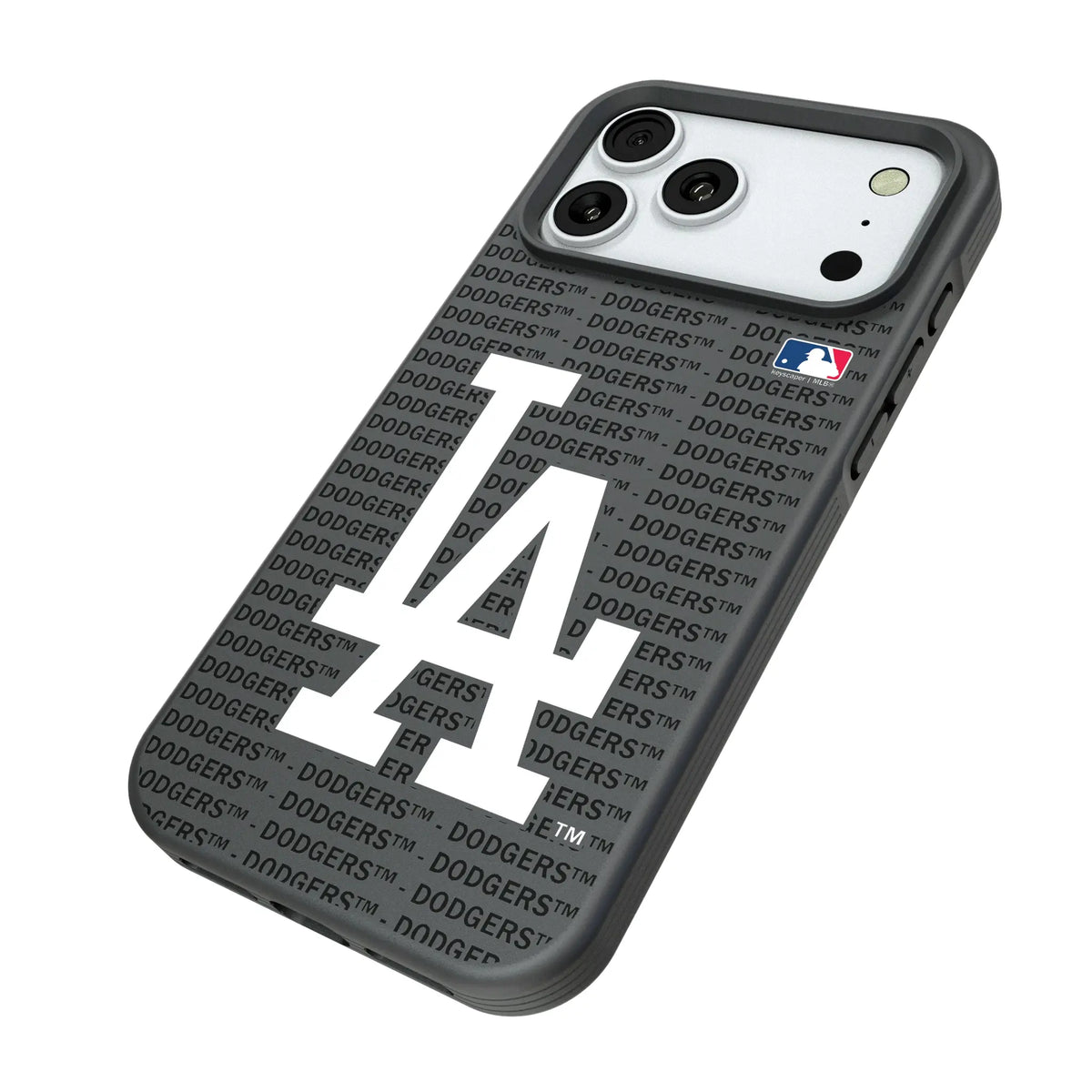 LA Dodgers Text Backdrop iPhone Bump Phone Case for Apple iPhone - Isometric View#Device_iPhone 18 Pro Max