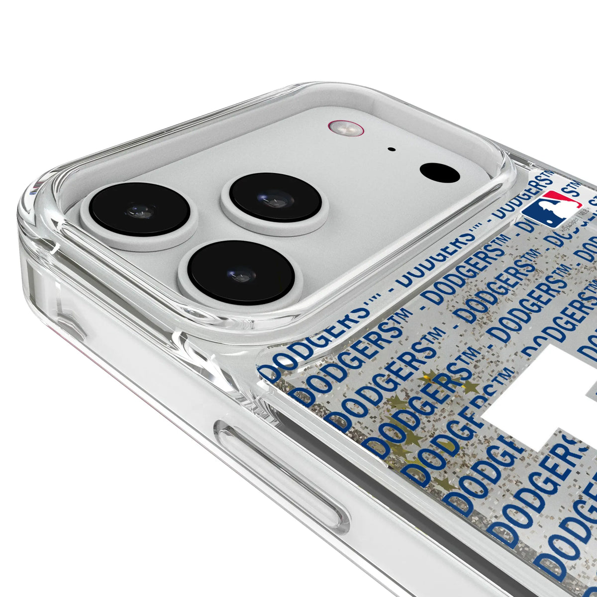 LA Dodgers Text Backdrop iPhone Glitter Phone Case for Apple iPhone - Detail#Device_iPhone 18 Pro Max