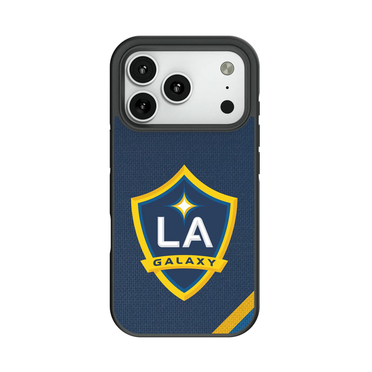 LA Galaxy Diagonal Stripe Bump Phone Case for Apple iPhone
