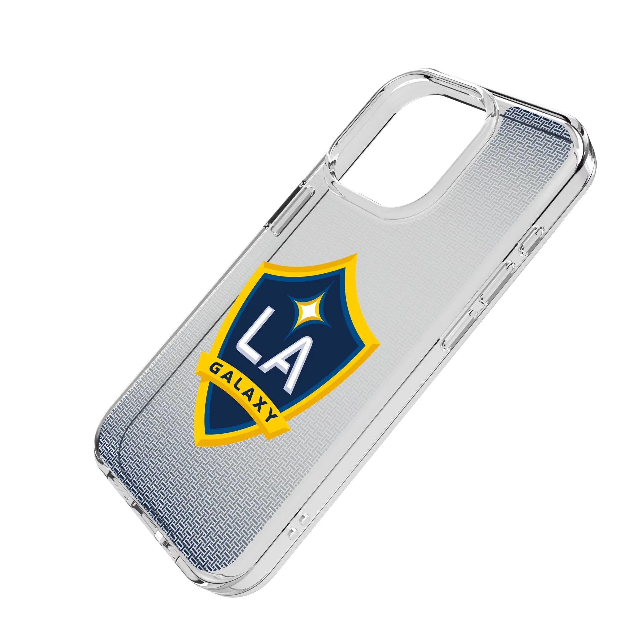 LA Galaxy Linen iPhone Clear Phone Case for Apple iPhone - Isometric View
