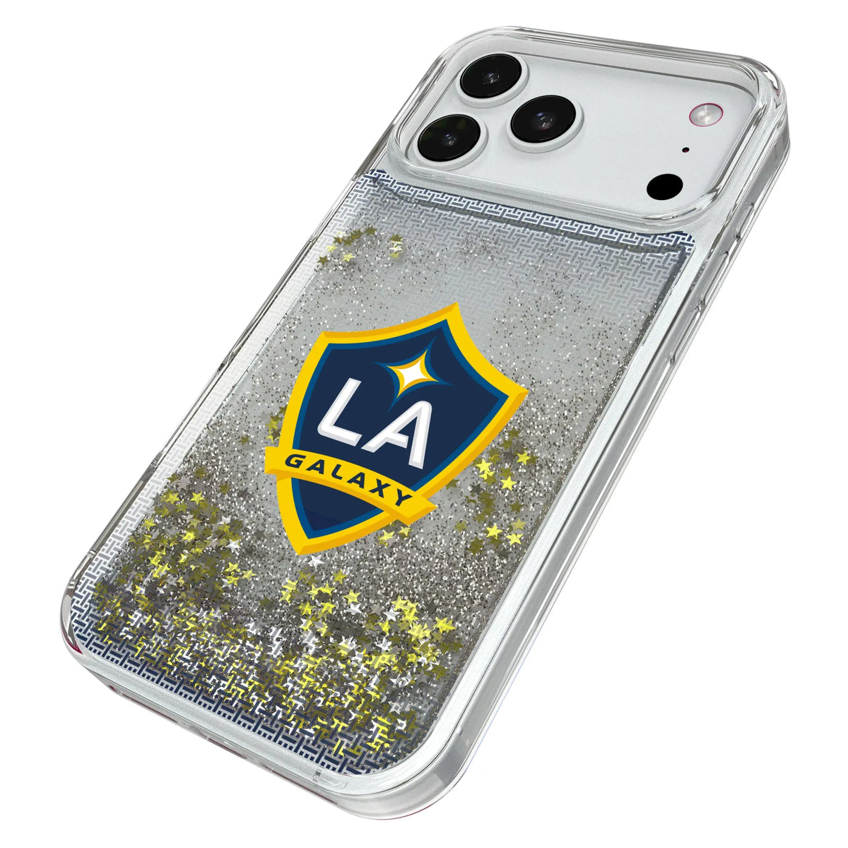 LA Galaxy Linen iPhone Glitter Phone Case for Apple iPhone - Isometric View#Device_iPhone 18 Pro Max