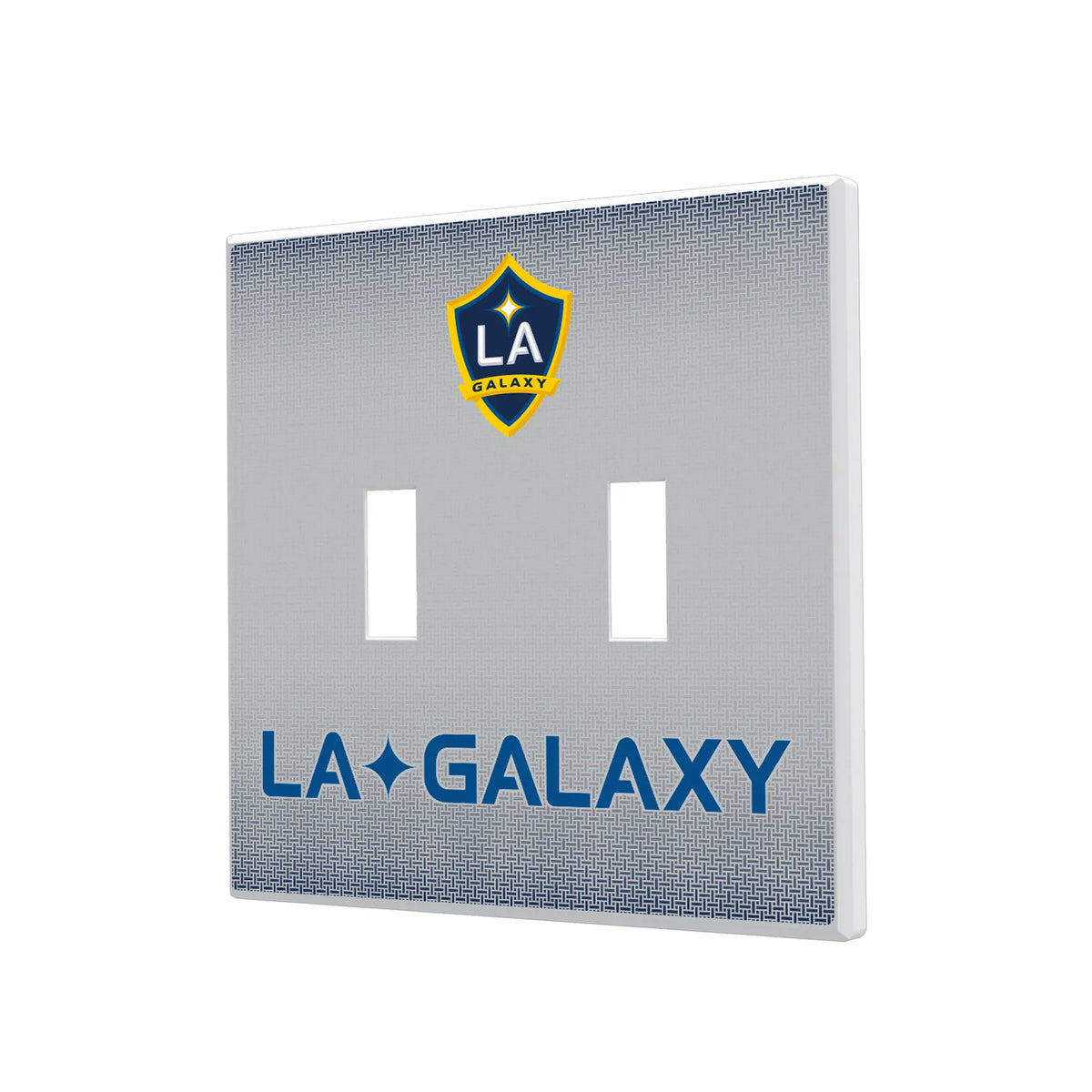 LA Galaxy Linen Hidden-Screw Light Switch Plate#Style_Double Toggle