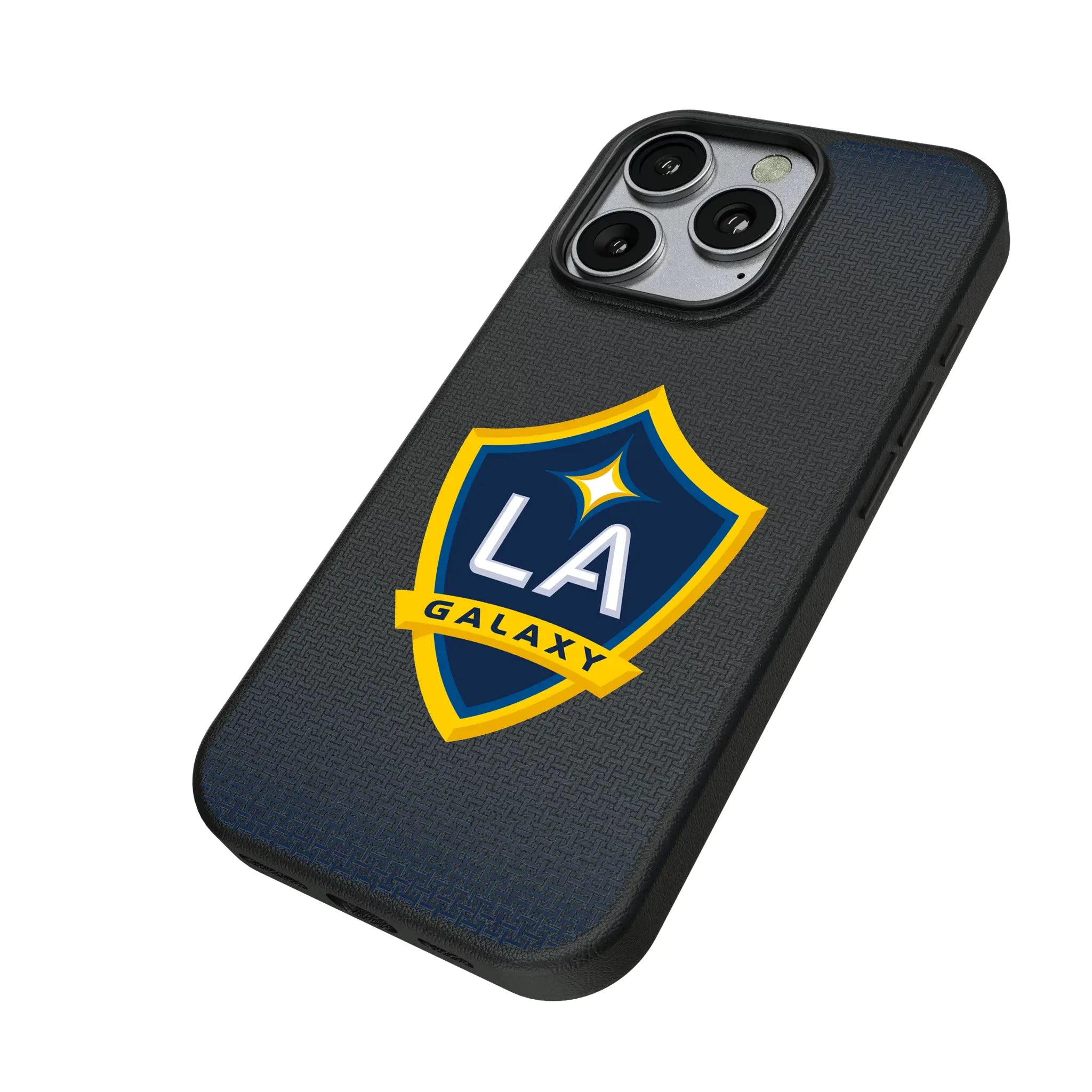 LA Galaxy Linen iPhone MagSafe Compatible Phone Case for Apple iPhone - Isometric View