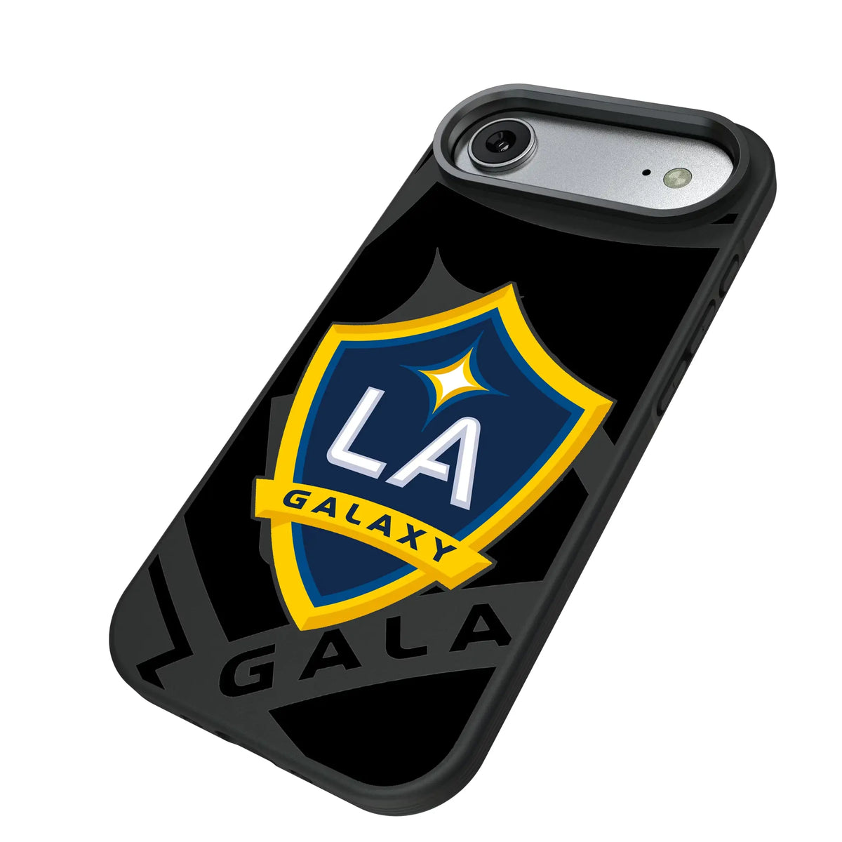 LA Galaxy Monocolor Tilt iPhone Bump Phone Case for Apple iPhone - Isometric View#Device_iPhone Air