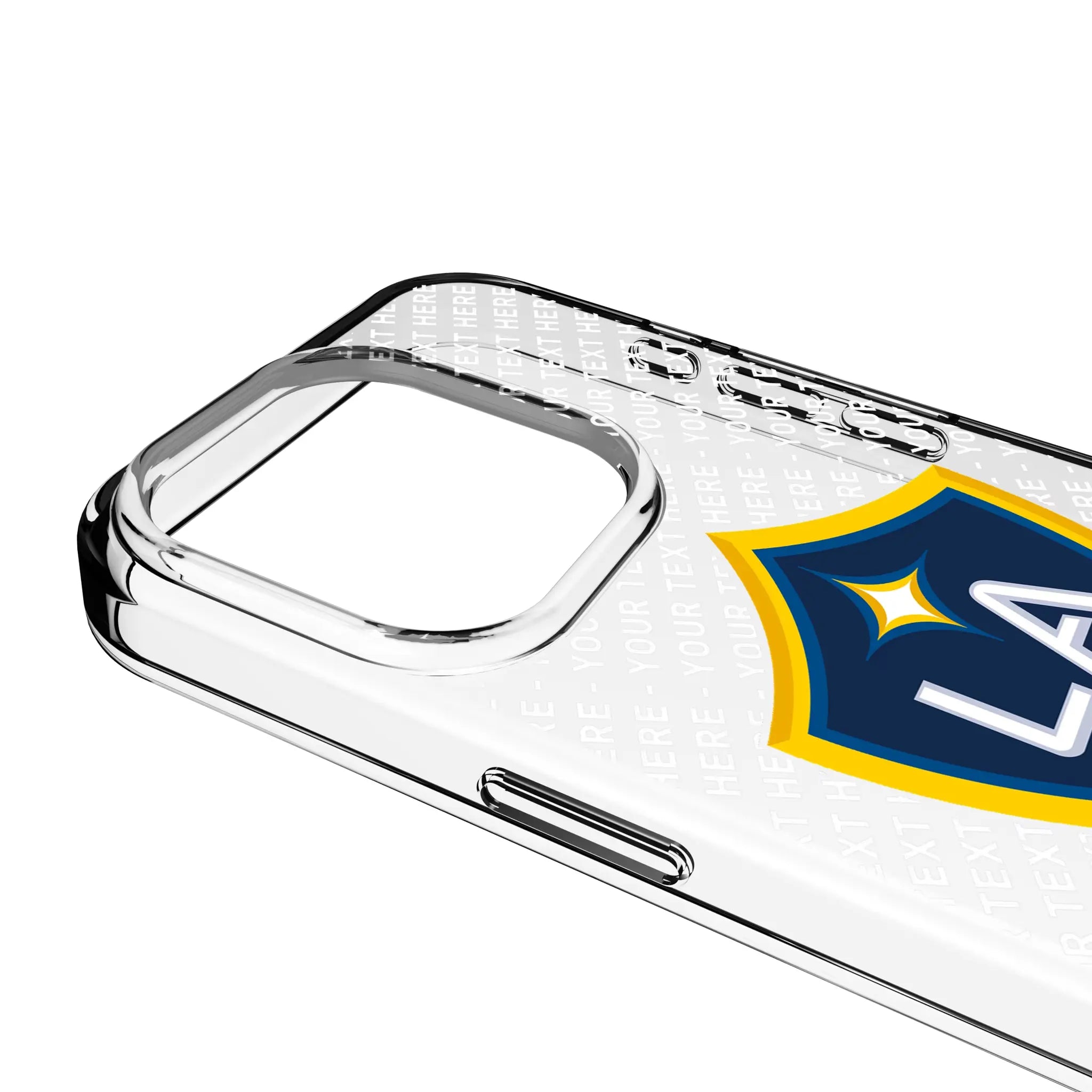 LA Galaxy Personalized EndZone Plus iPhone Clear Phone Case for Apple iPhone - Detail