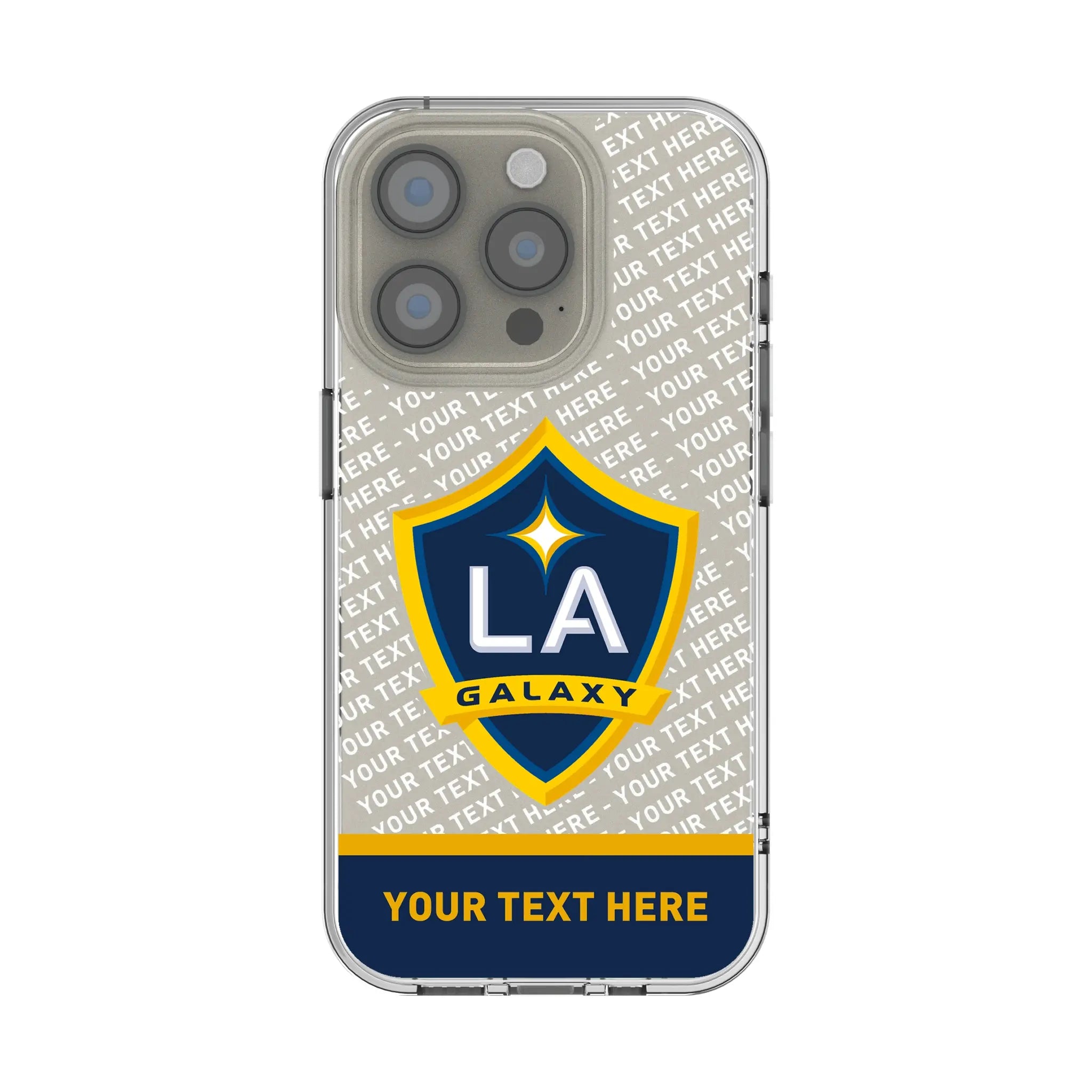 LA Galaxy Personalized EndZone Plus iPhone Clear Phone Case for Apple iPhone