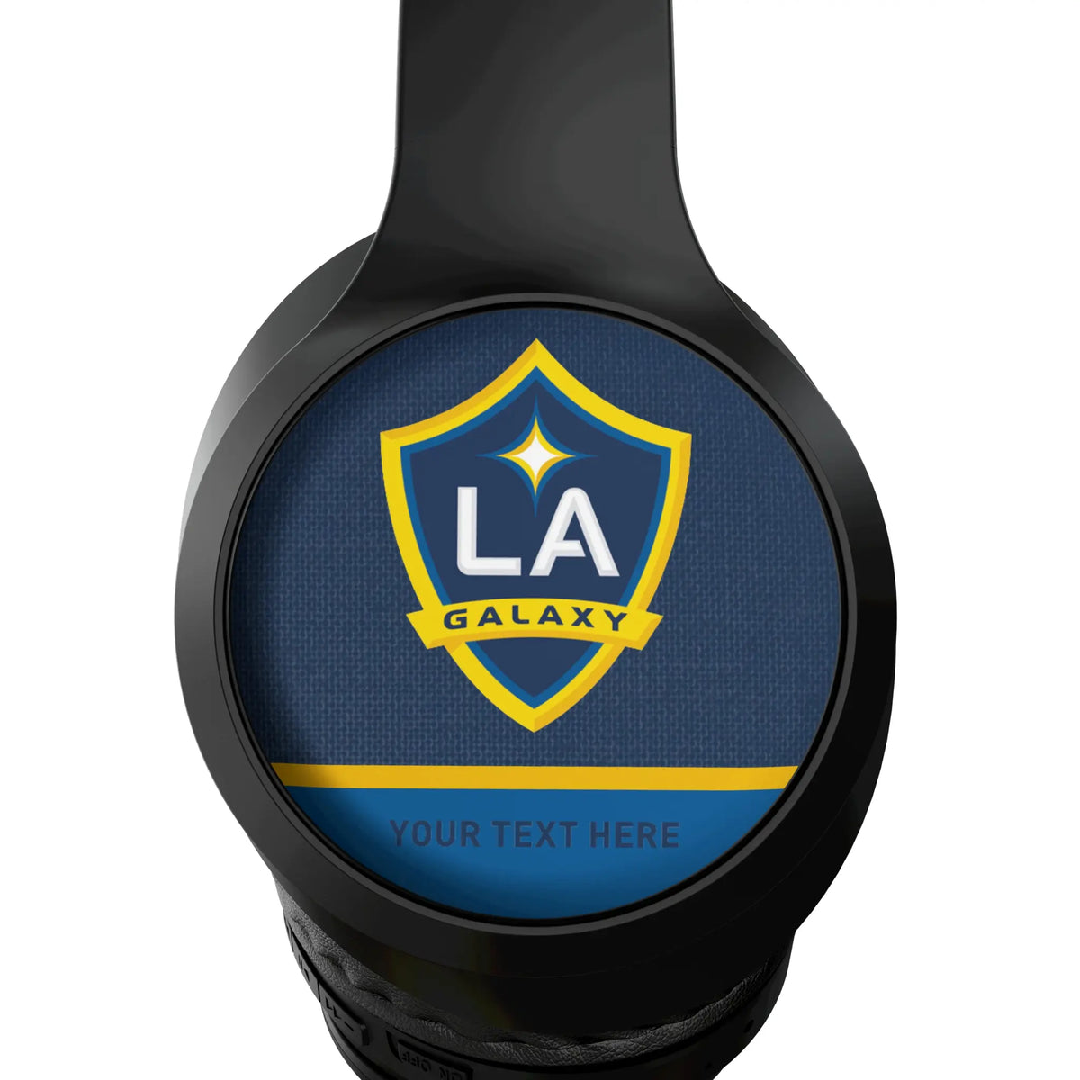 LA Galaxy Personalized Endzone Solid Wireless Over-Ear Headphones With Case - Detail