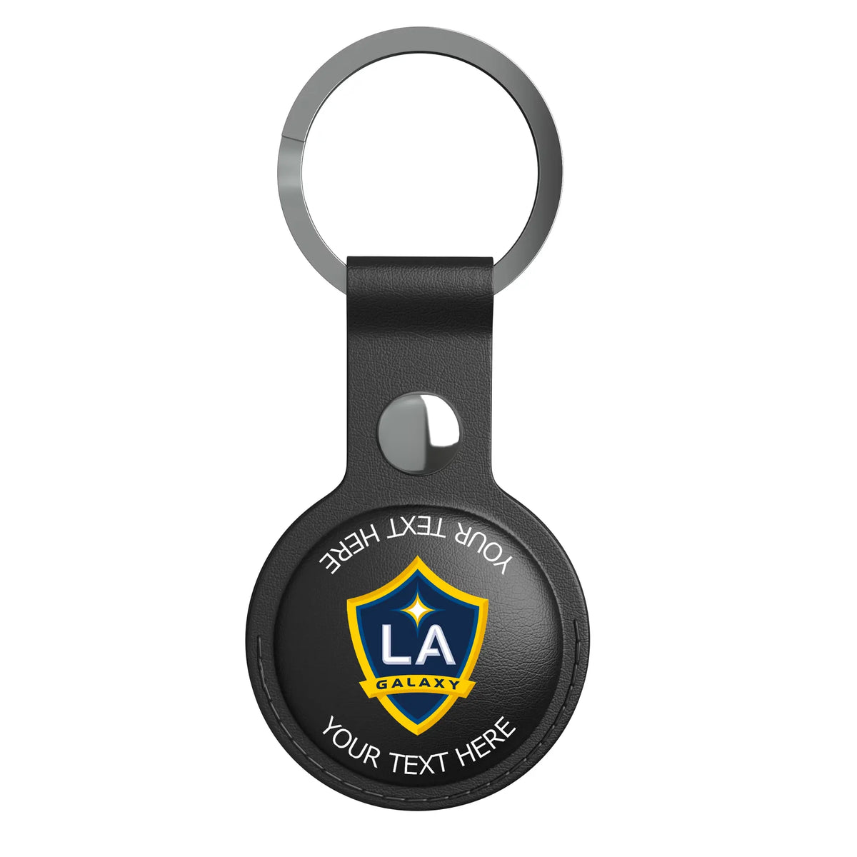 LA Galaxy Personalized Insignia AirTag Black Airtag Holder