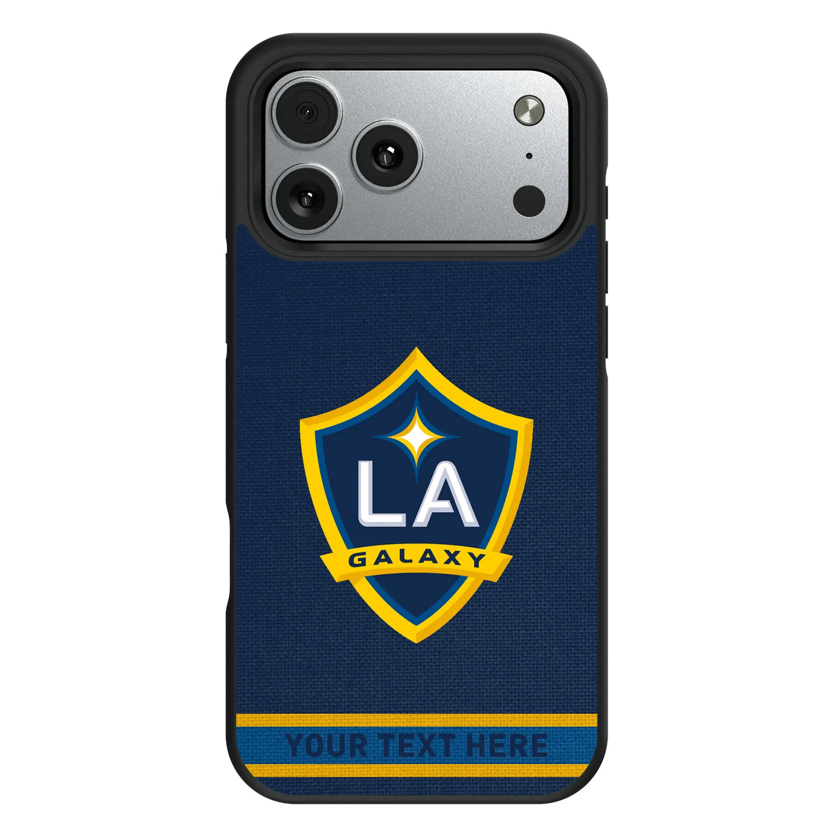 LA Galaxy Personalized Stripe iPhone Bump Phone Case for Apple iPhone#Device_iPhone 17 Pro Max