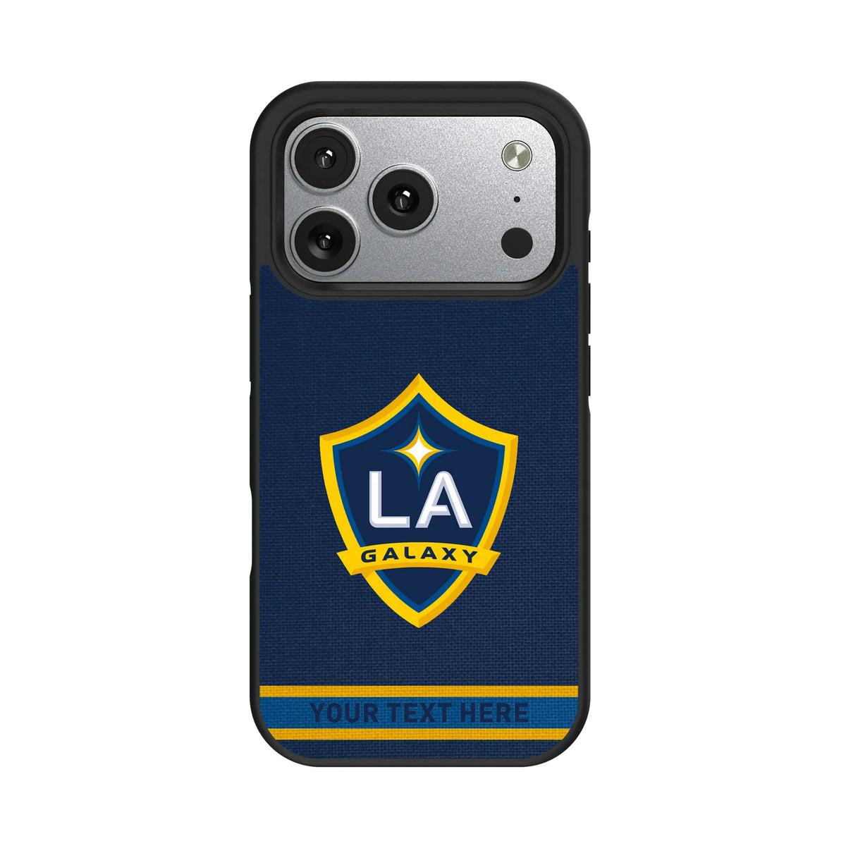 LA Galaxy Personalized Stripe iPhone Bump Phone Case for Apple iPhone#Device_iPhone 17 Pro