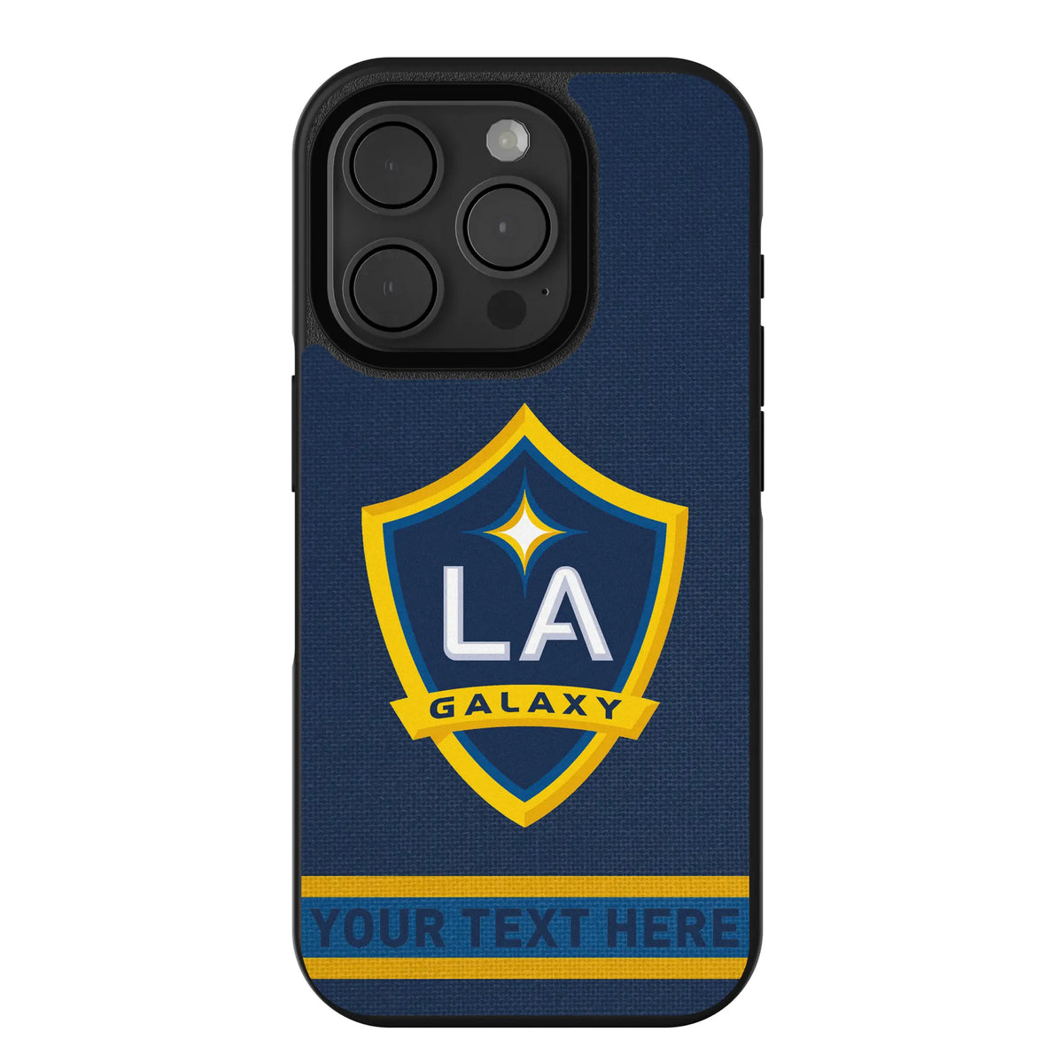 LA Galaxy Personalized Stripe iPhone Bump Phone Case for Apple iPhone