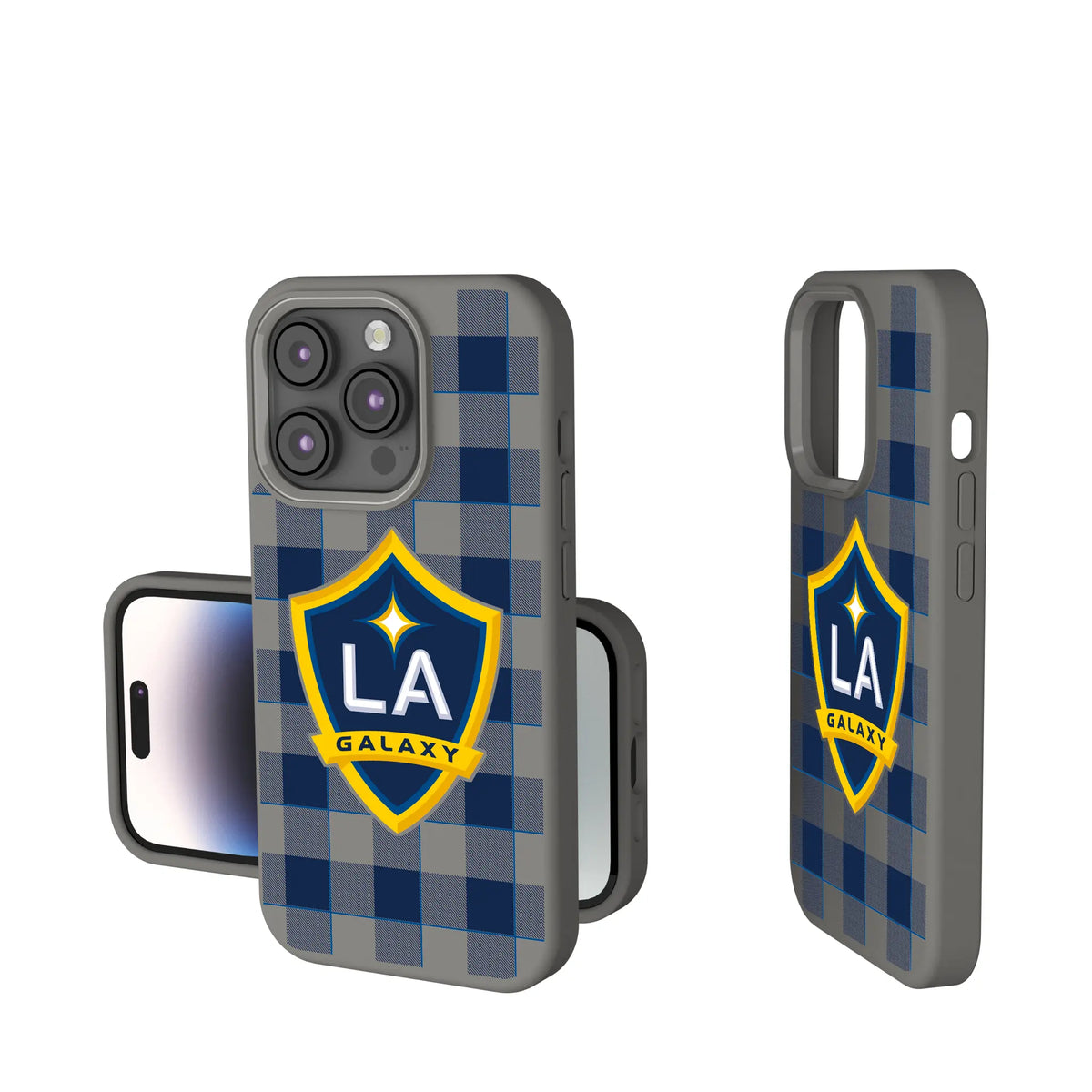 LA Galaxy Plaid iPhone Soft Touch Phone Case for Apple iPhone