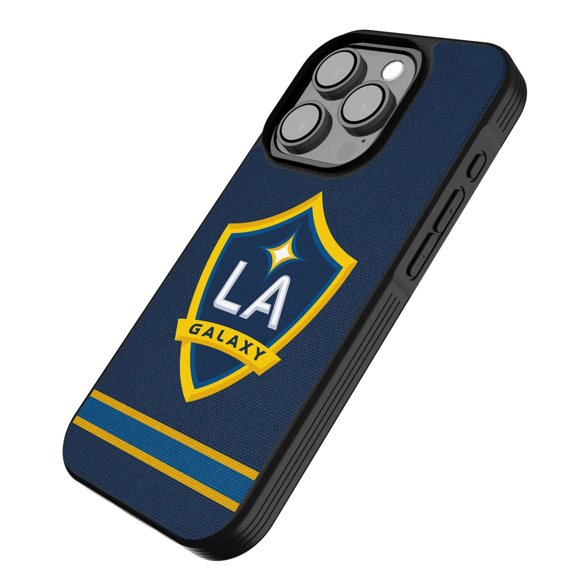 LA Galaxy Stripe iPhone Bump Phone Case for Apple iPhone - Isometric View