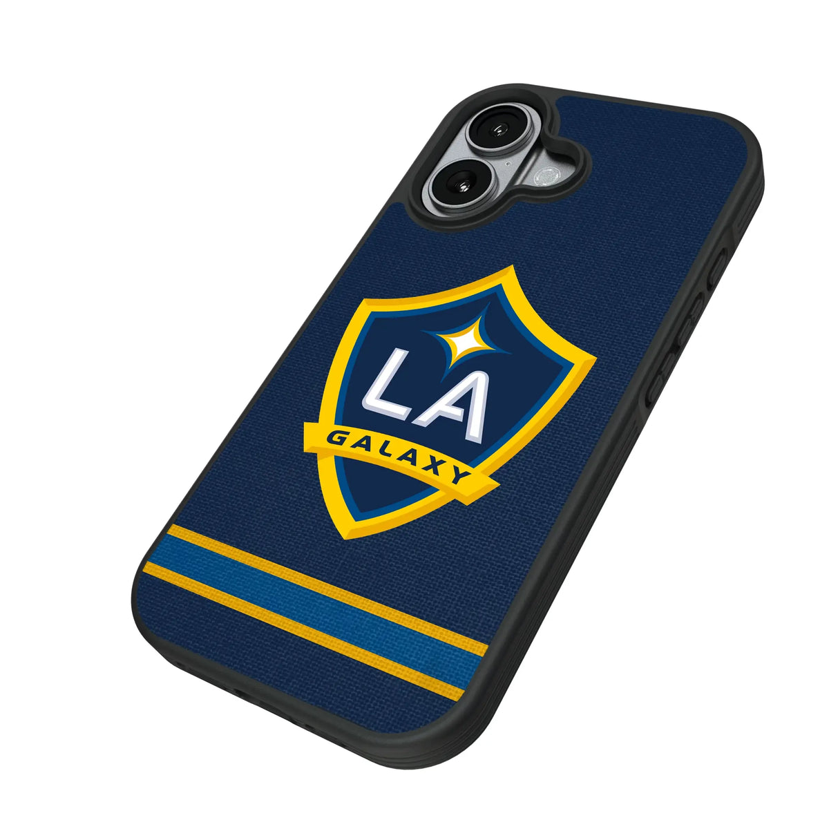 LA Galaxy Stripe iPhone Bump Phone Case for Apple iPhone - Isometric View#Device_iPhone 17