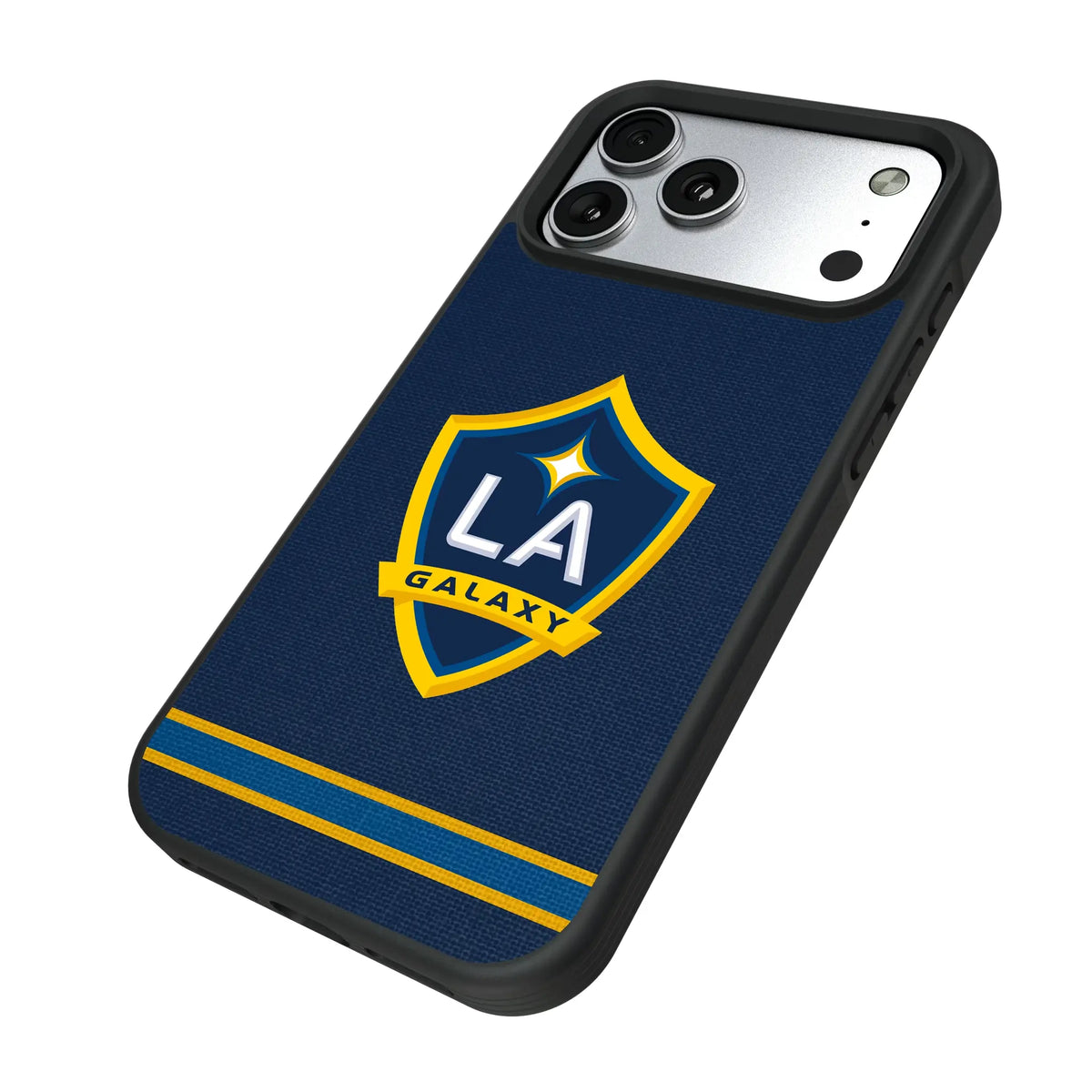 LA Galaxy Stripe iPhone Bump Phone Case for Apple iPhone - Isometric View#Device_iPhone 17 Pro Max