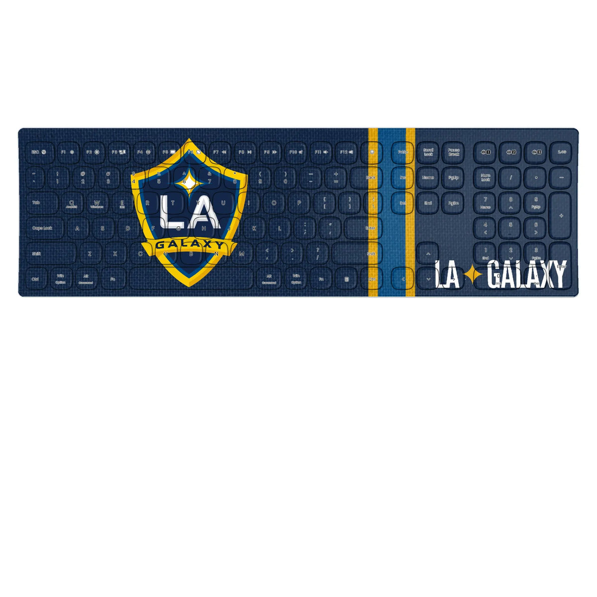 LA Galaxy Stripe KKB605 Curved Wireless Keyboard