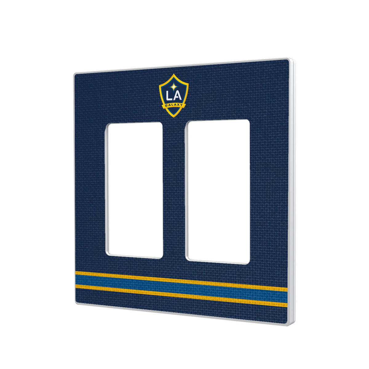 LA Galaxy Stripe Hidden-Screw Light Switch Plate#Style_Double Rocker