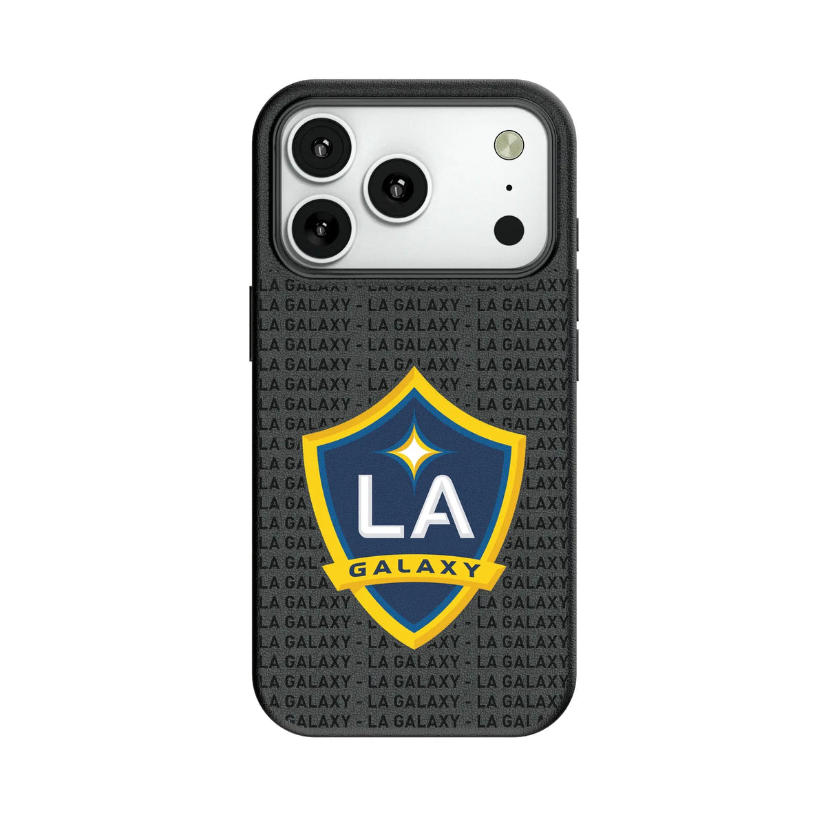 LA Galaxy Text Backdrop MagSafe Compatible Phone Case for Apple iPhone