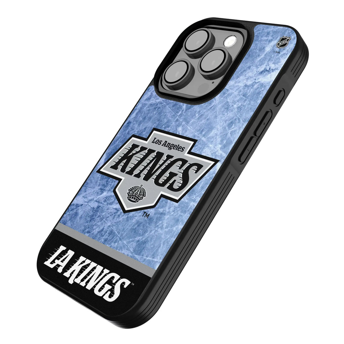 LA Kings Ice Wordmark iPhone Bump Phone Case for Apple iPhone - Isometric View