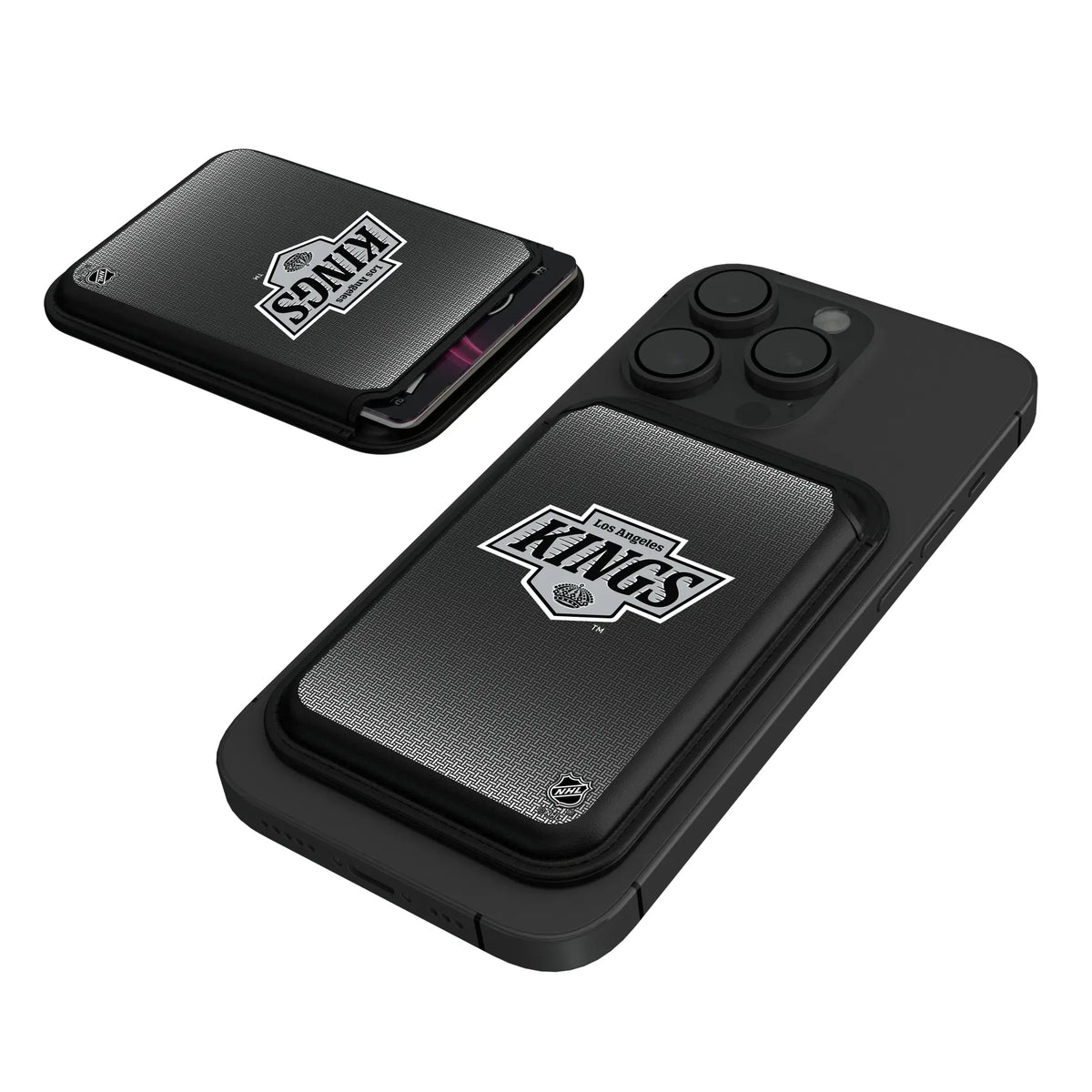 LA Kings Linen Black Magnetic Credit Card Wallet