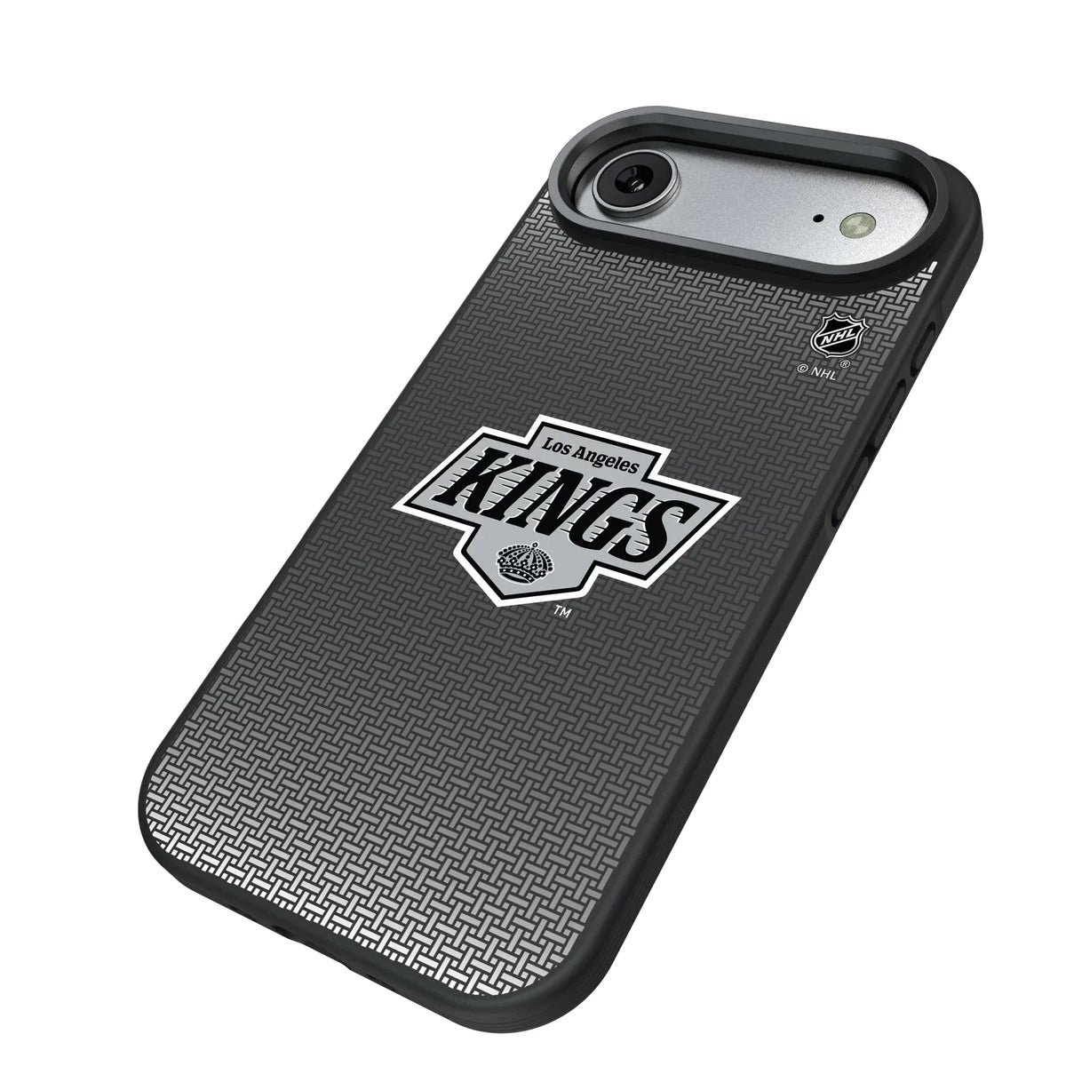 LA Kings Linen iPhone Bump Phone Case for Apple iPhone - Isometric View#Device_iPhone Air