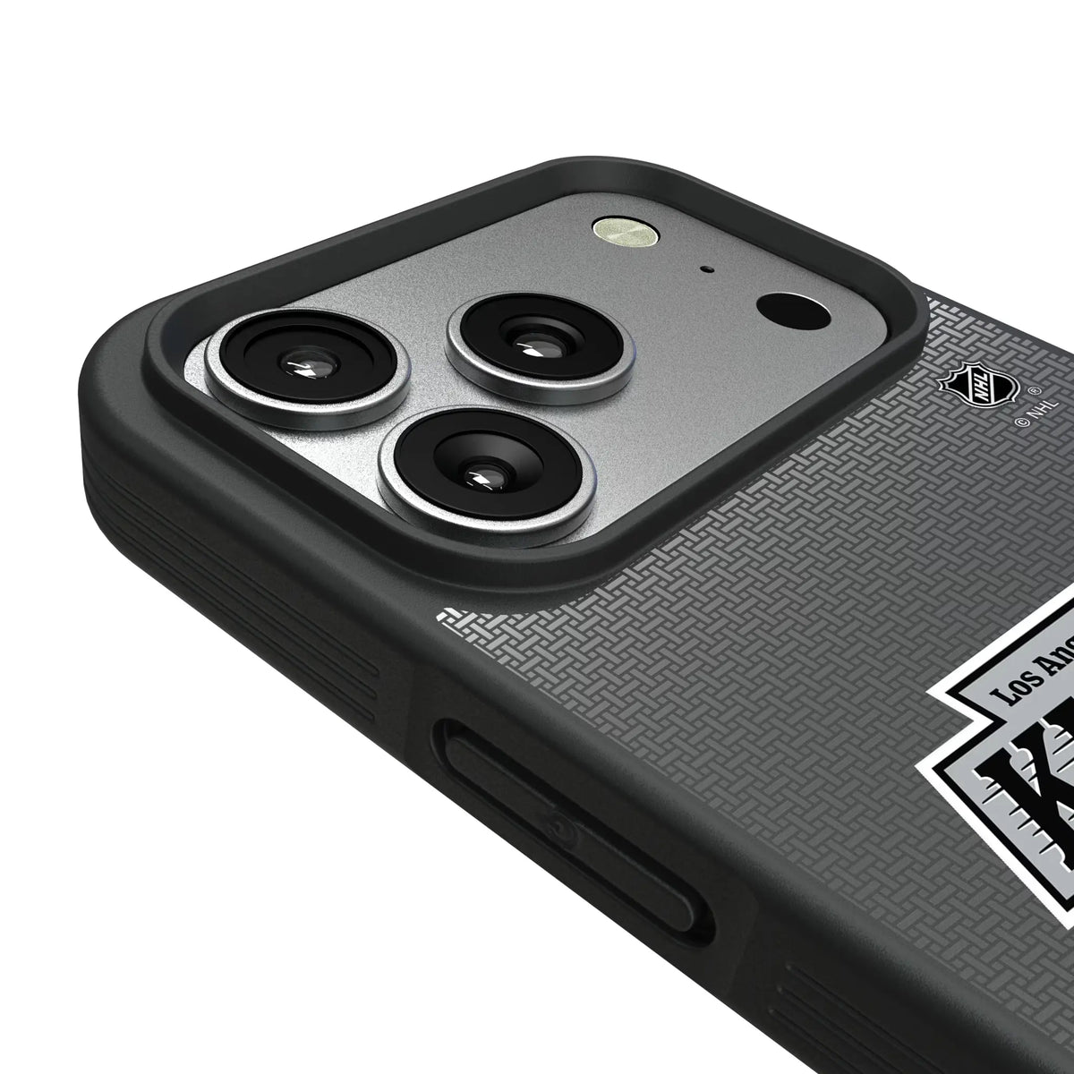 LA Kings Linen iPhone Bump Phone Case for Apple iPhone - Detail#Device_iPhone 17 Pro