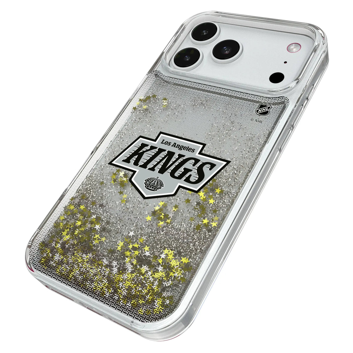 LA Kings Linen iPhone Glitter Phone Case for Apple iPhone - Isometric View#Device_iPhone 18 Pro Max