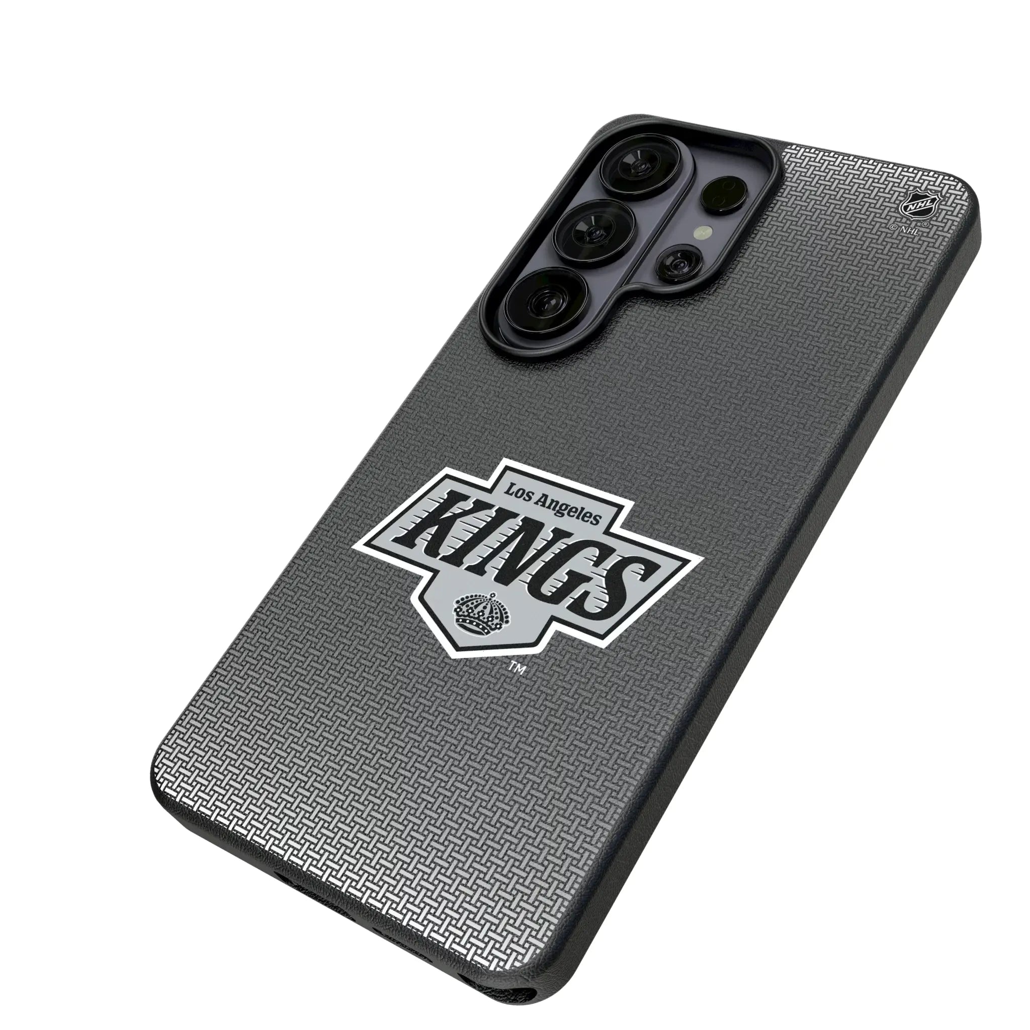 LA Kings Linen Galaxy MagSafe Compatible Phone Case for Samsung Galaxy - Isometric View#Device_Galaxy S26 Ultra