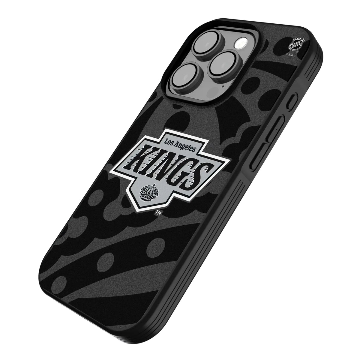 LA Kings Monocolor Tilt iPhone Bump Phone Case for Apple iPhone - Isometric View