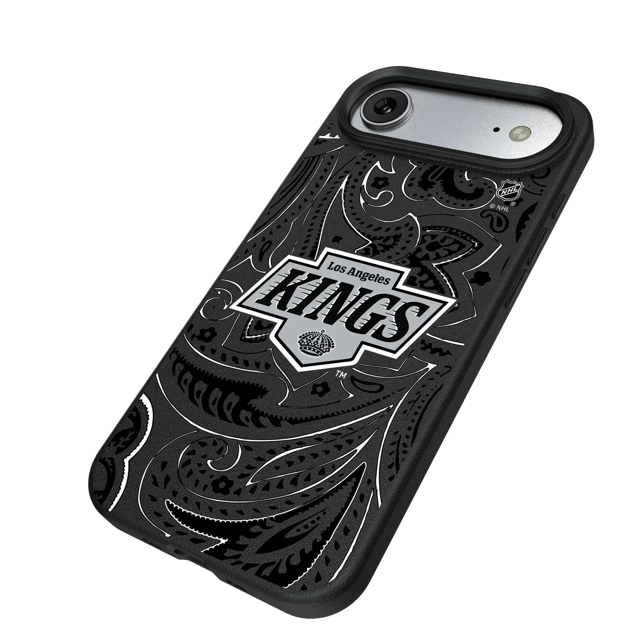 LA Kings Paisley iPhone MagSafe Compatible Phone Case for Apple iPhone - Isometric View#Device_iPhone Air