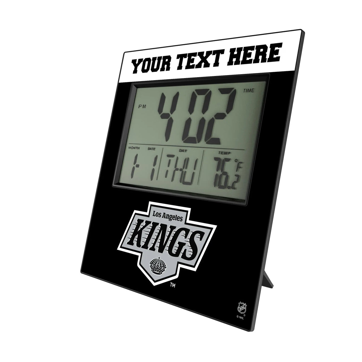 LA Kings Personalized Color Block Wall Clock