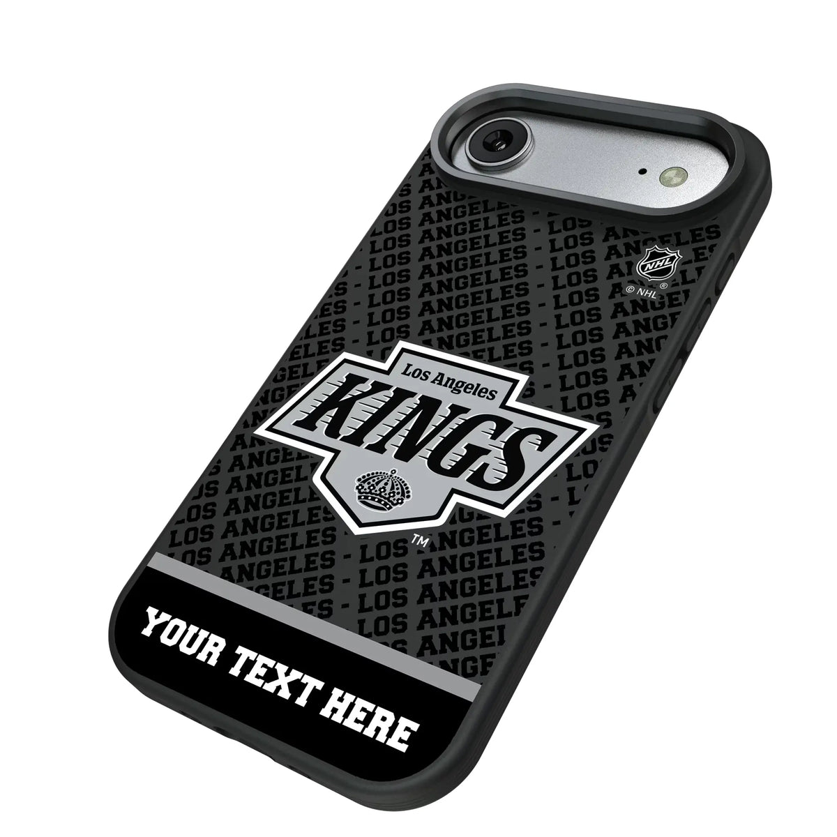 LA Kings Personalized EndZone Plus iPhone Bump Phone Case for Apple iPhone - Isometric View#Device_iPhone Air