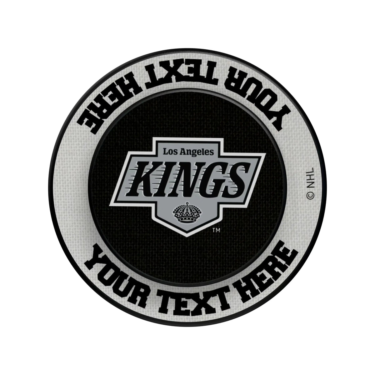 LA Kings Personalized Endzone Solid Popsockets Round Magnetic