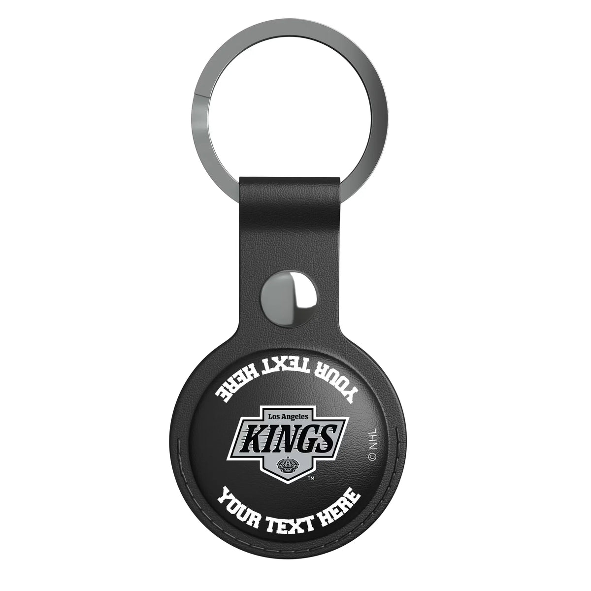 LA Kings Personalized Insignia AirTag Black Airtag Holder