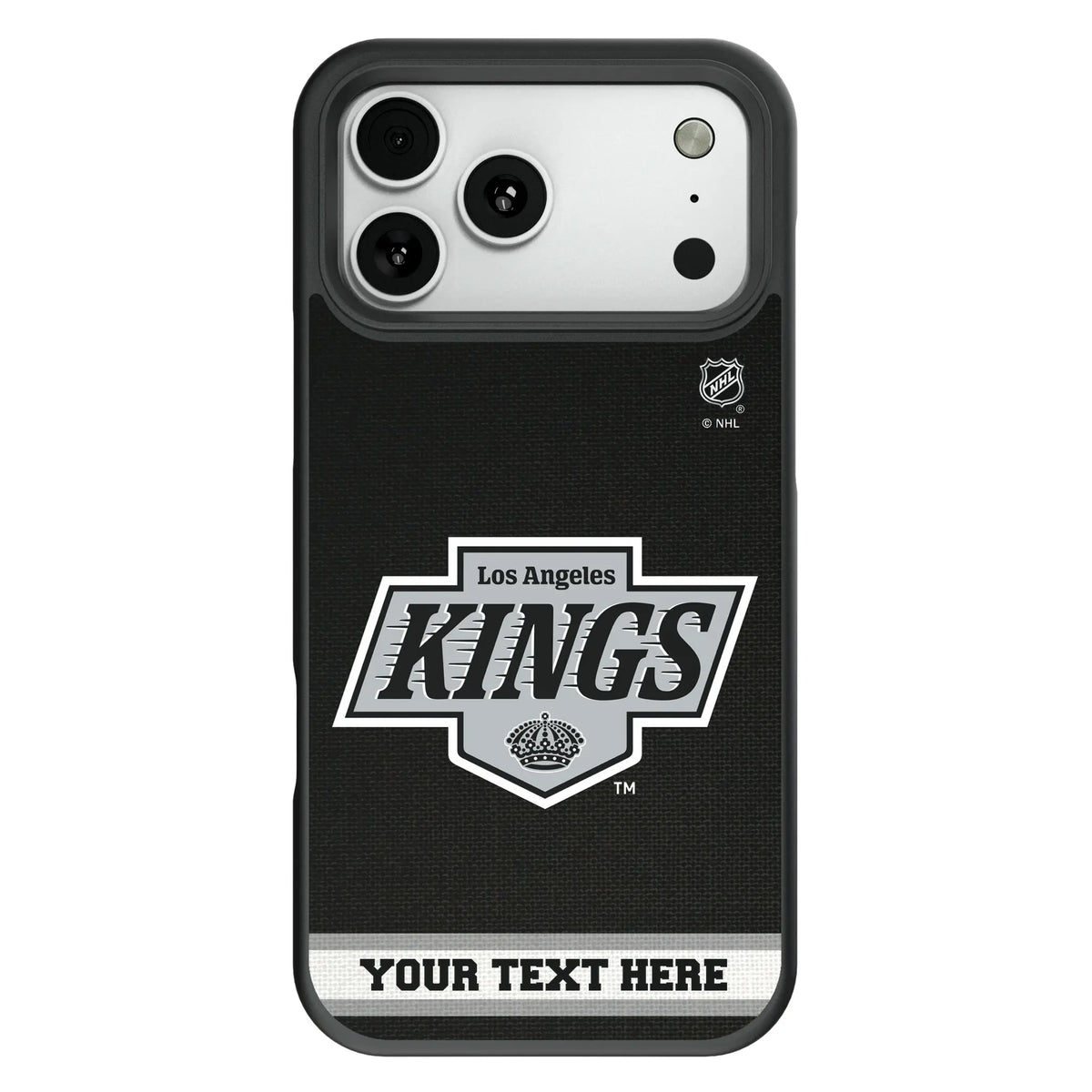 LA Kings Personalized Stripe Bump Phone Case for Apple iPhone